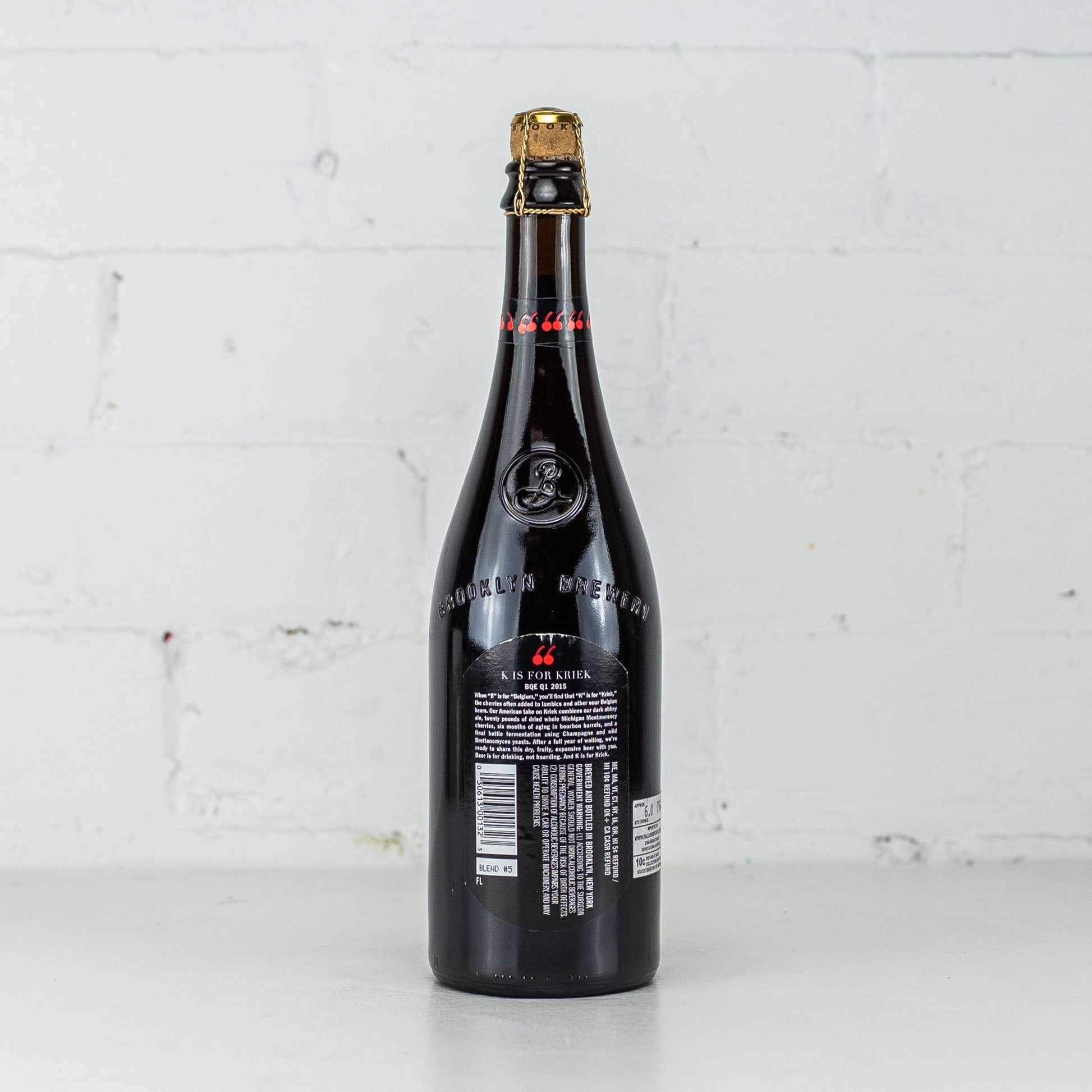 Brooklyn Brewery - K is for Kriek 2015 750ml