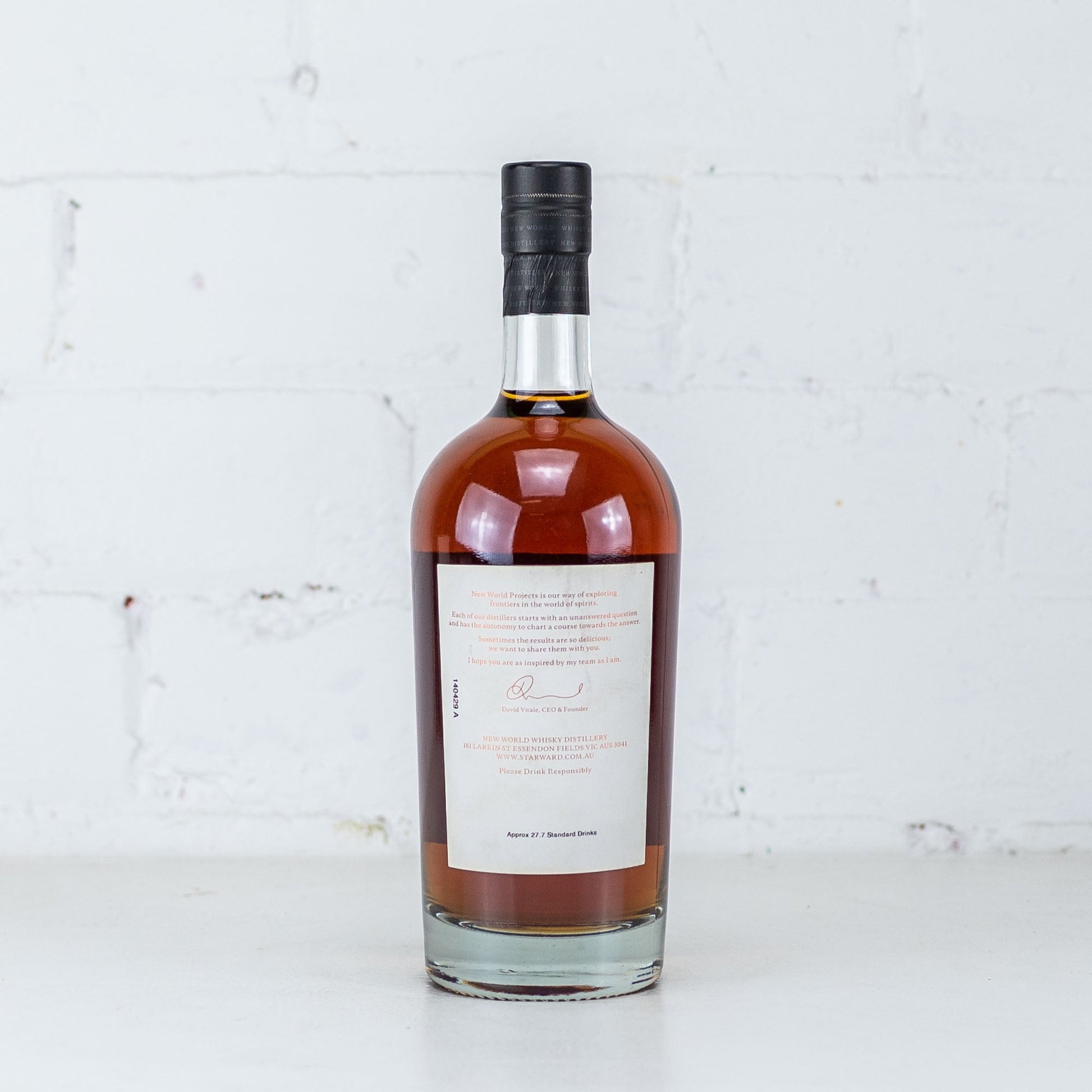 Starward - New World Projects Ginger Beer Cask #1 2014 700ml