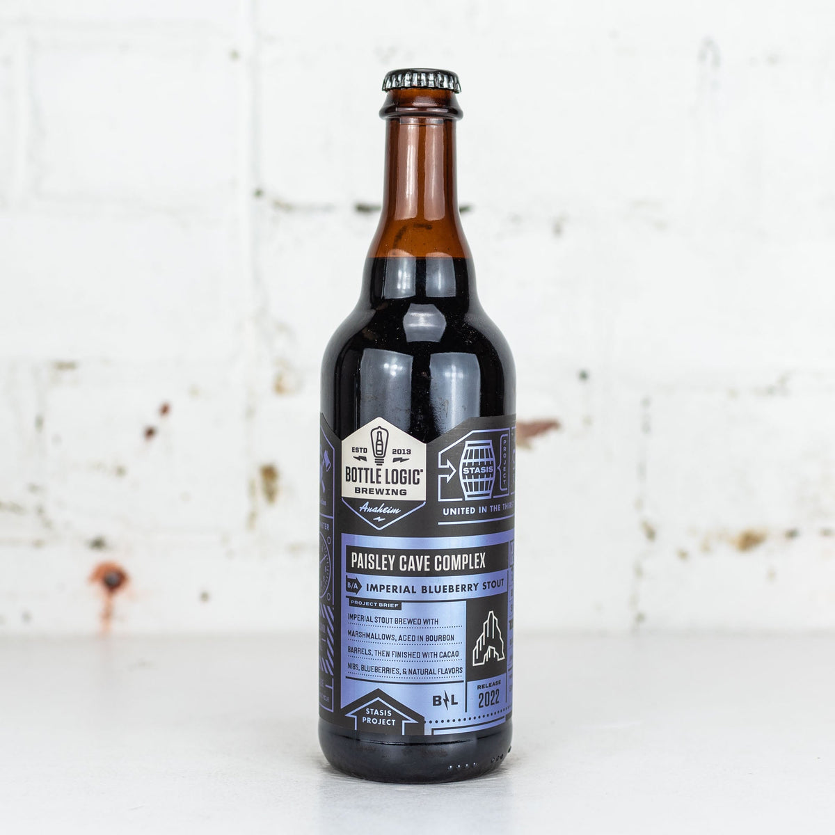 Bottle Logic x Great Notion 'Paisley Cave Complex' Imperial Stout 2022 500ml