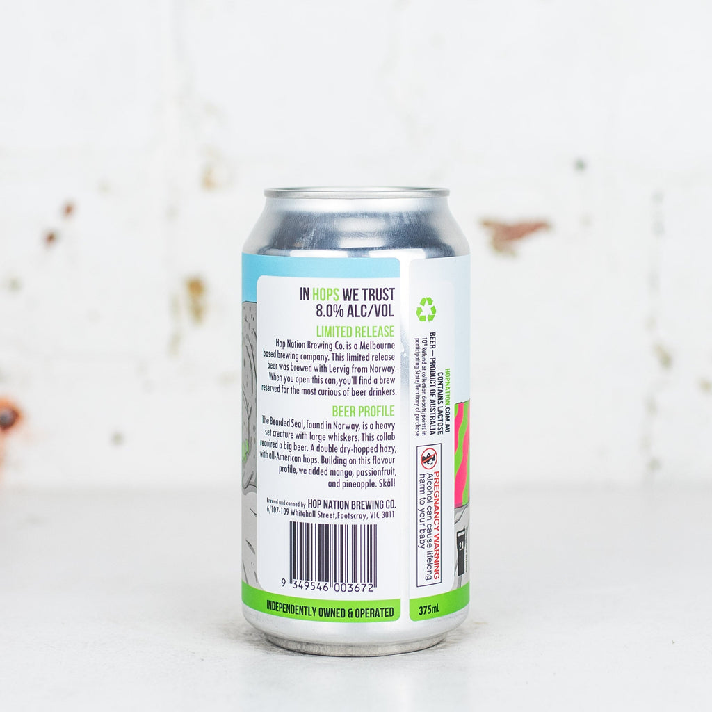 Hop Nation x LERVIG 'Bearded Seal' DDH Hazy IPA