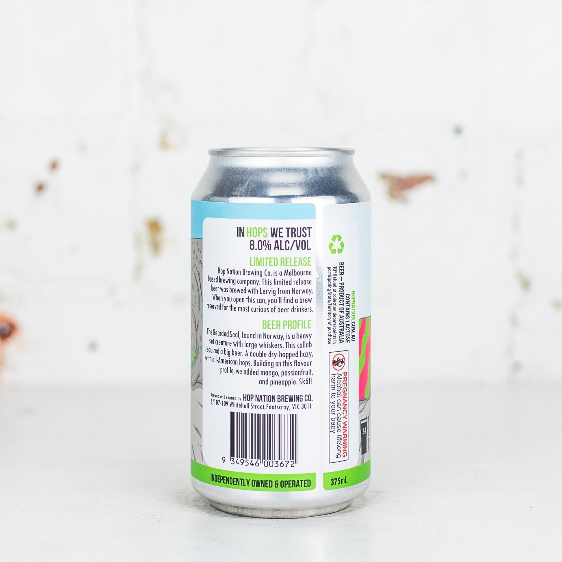 Hop Nation x LERVIG 'Bearded Seal' DDH Hazy IPA