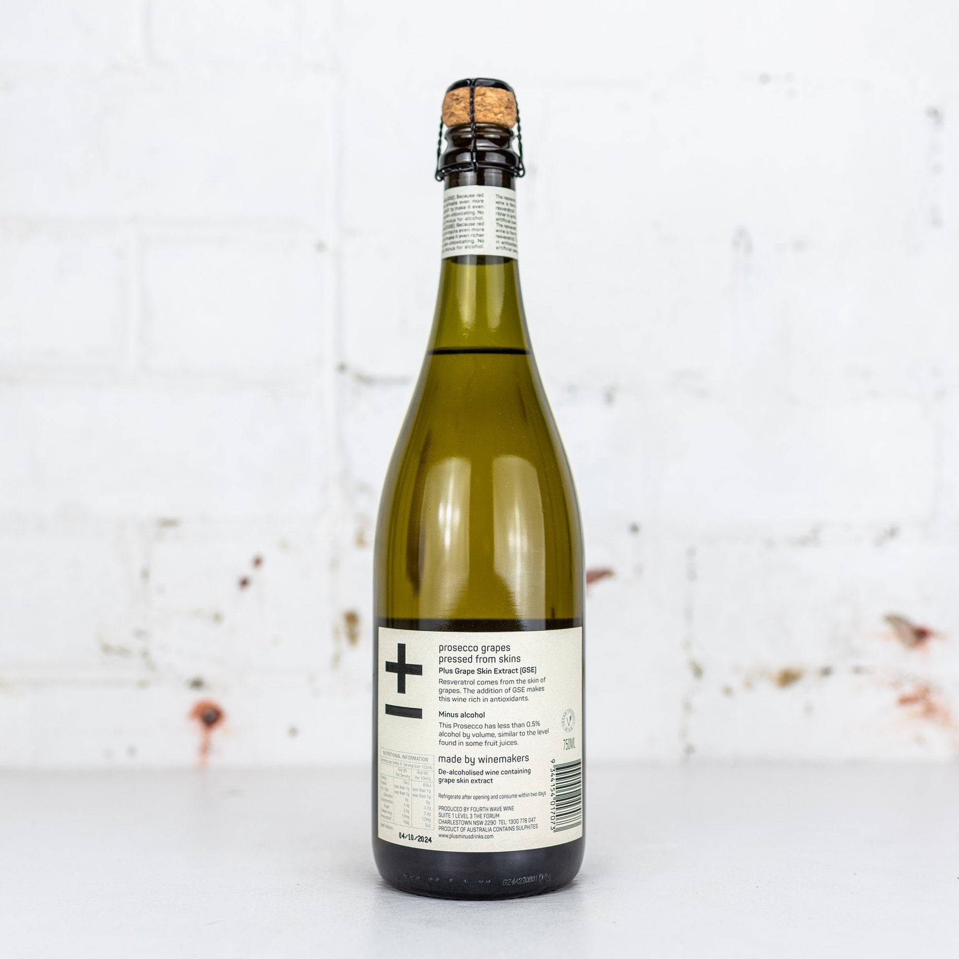 Plus & Minus - Non Alc Prosecco 750ml