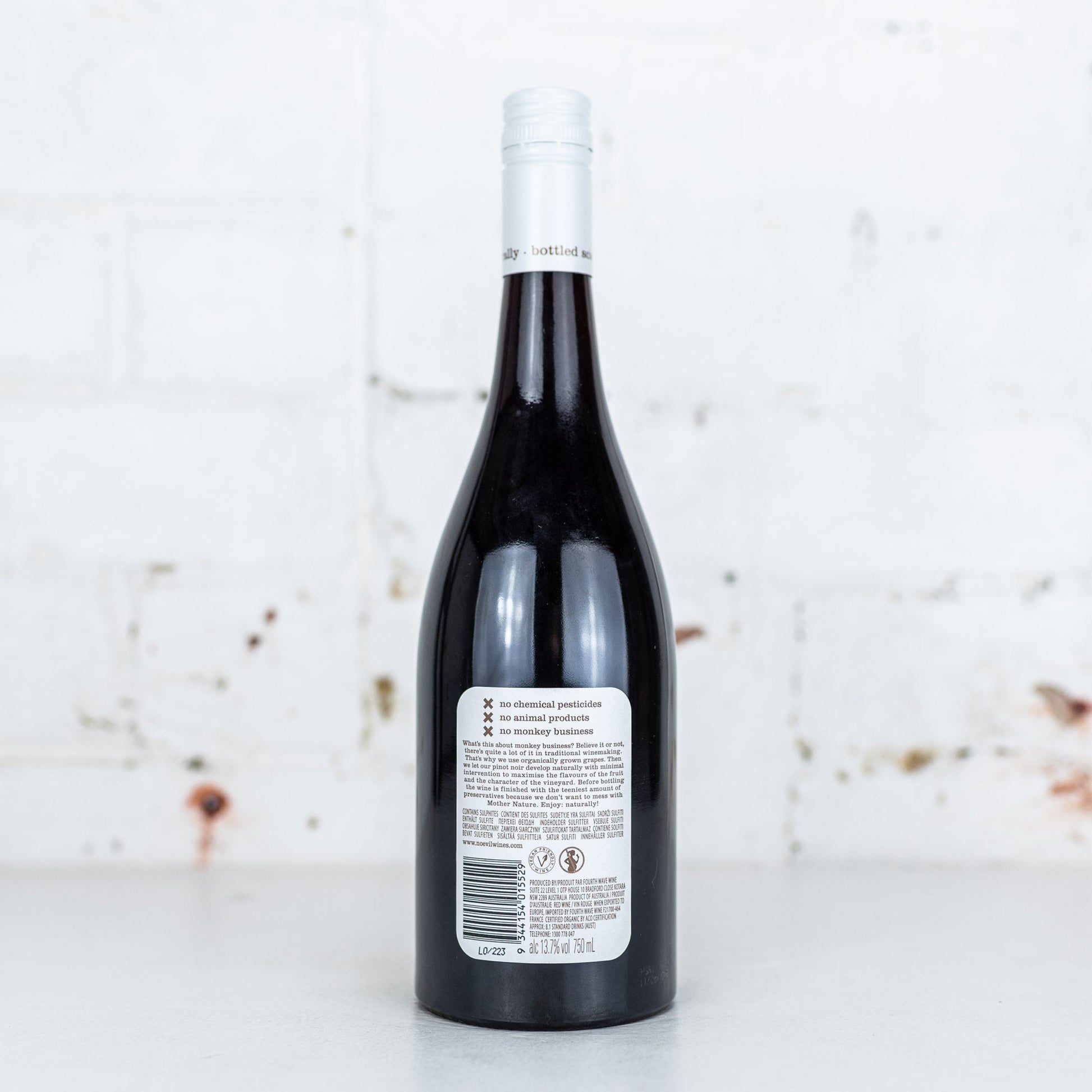 No Evil - Organic Pinot Noir 2020 750ml