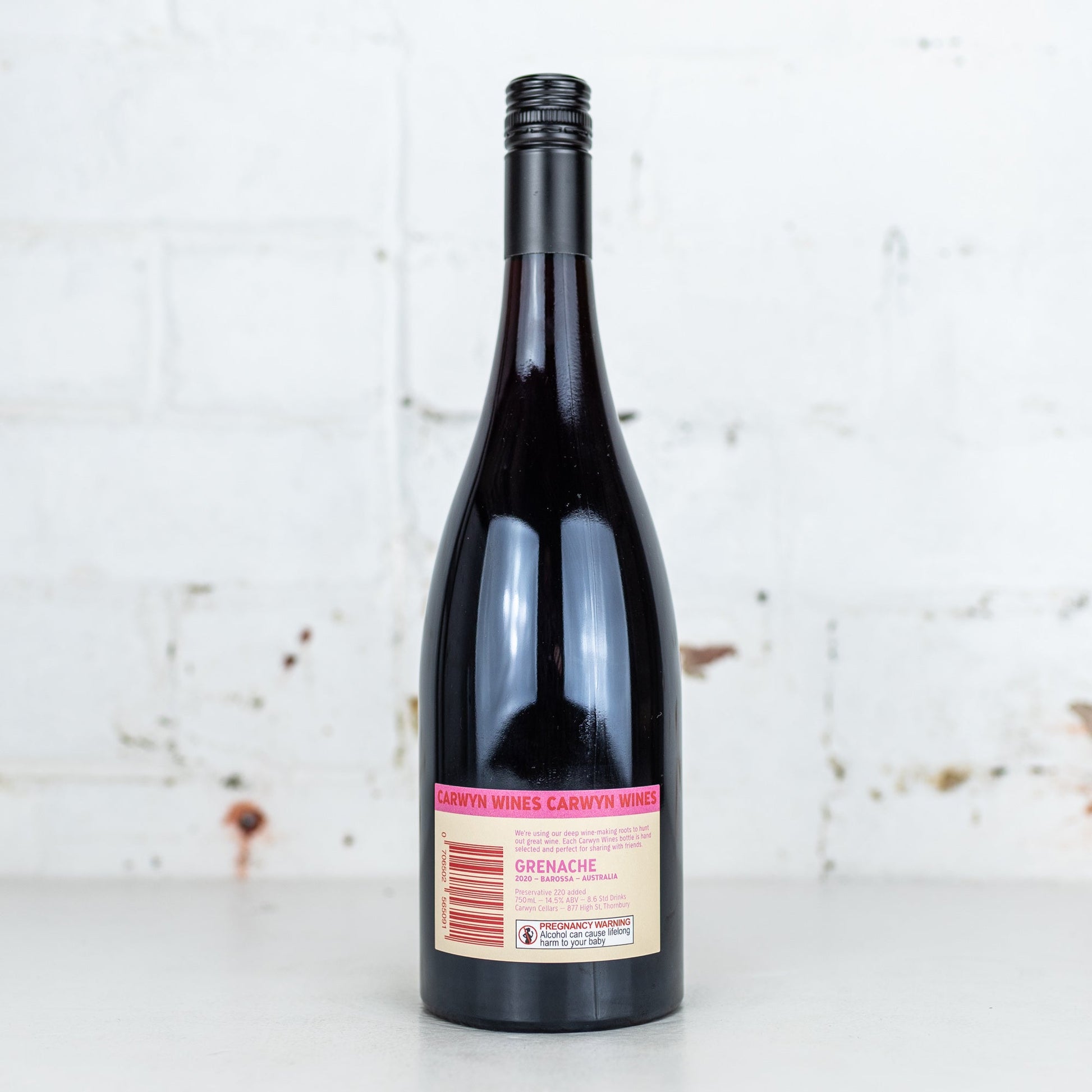 Carwyn Wines - Grenache 2020 750ml