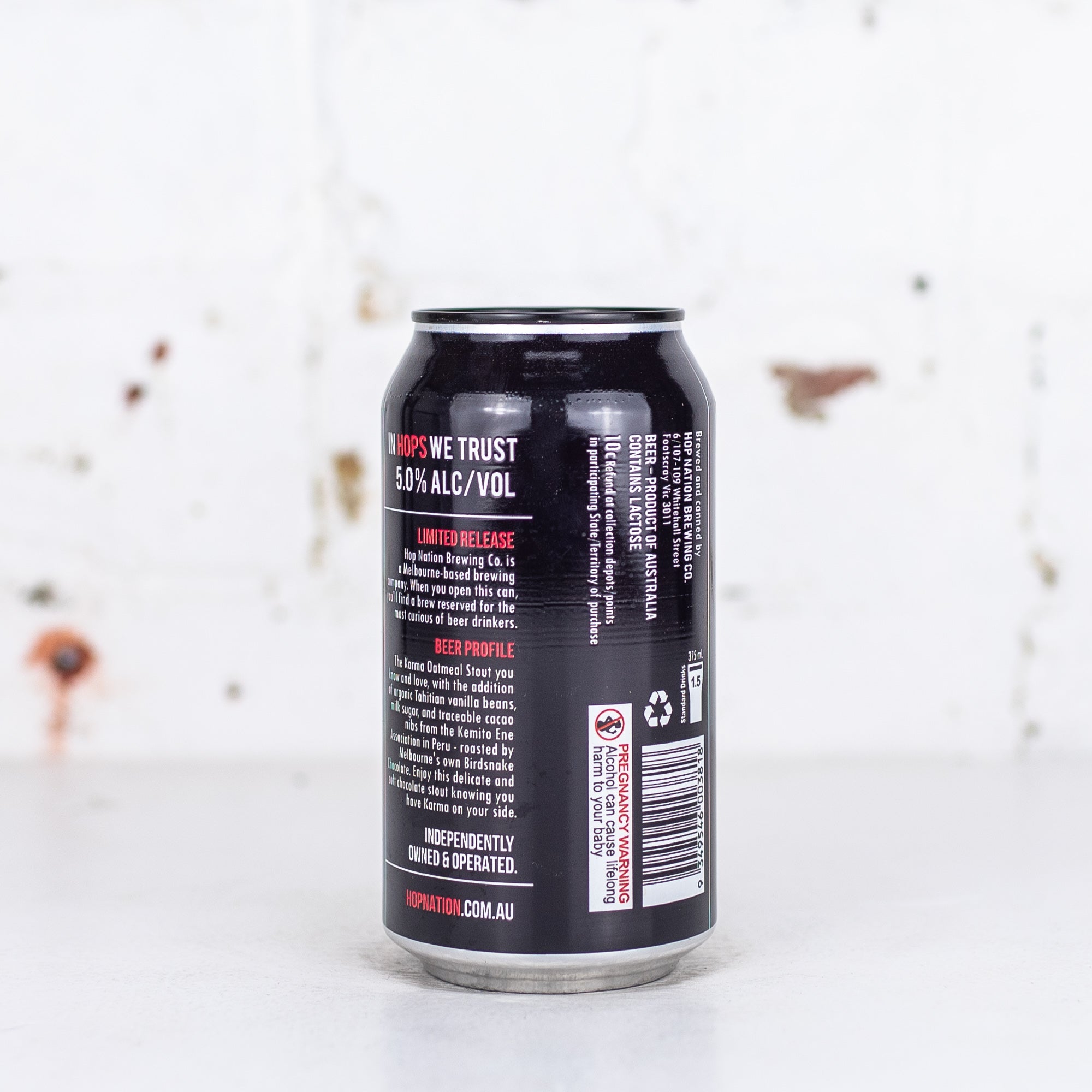 Hop Nation x Birdsnake 'Karma' Milk Chocolate Stout