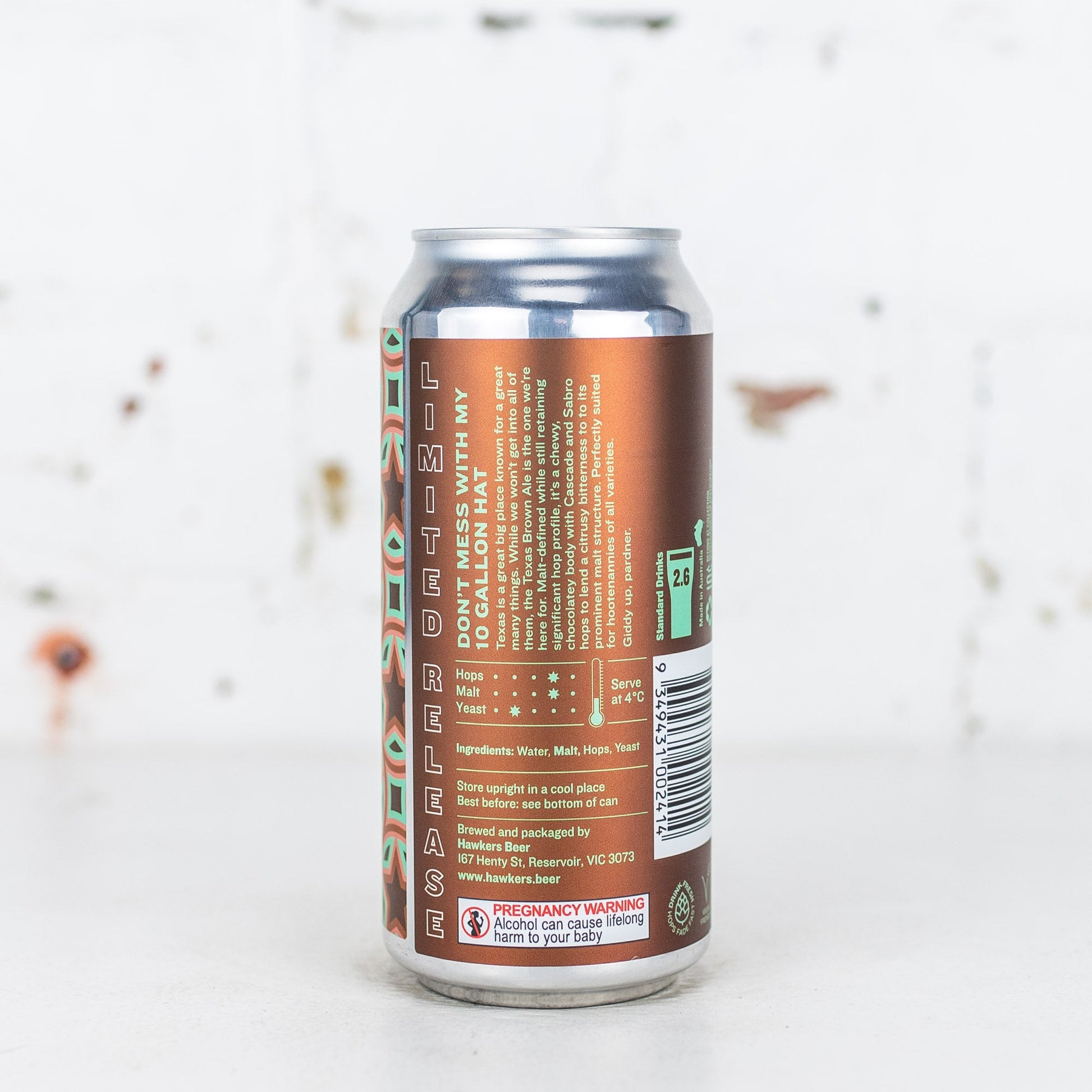 Hawkers - Don't Mess With My 10 Gallon Hat Texas Brown Ale