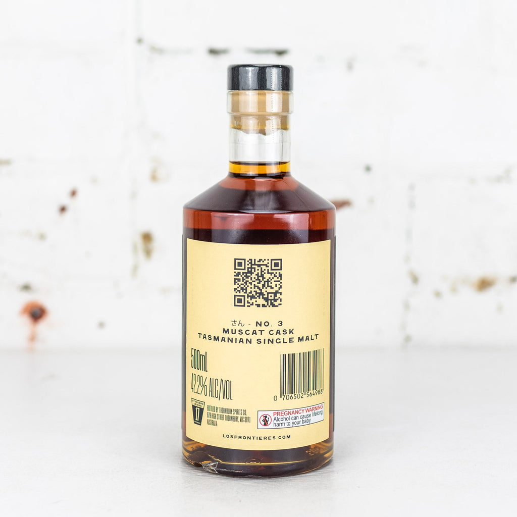 Los Frontieres - No 3. Muscat Cask Tasmanian Single Malt 500ml
