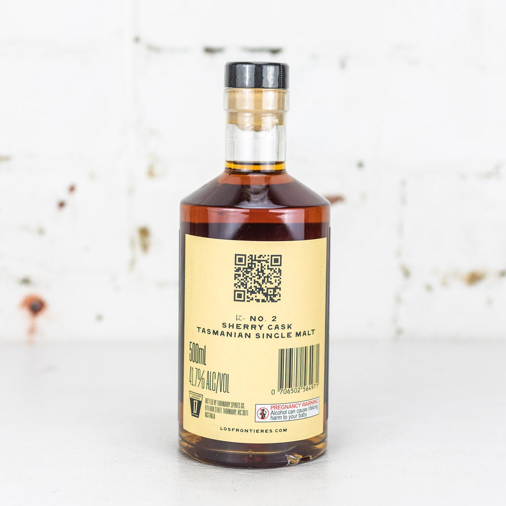 Los Frontieres - No. 2 Sherry Cask Tasmanian Single Malt 500ml