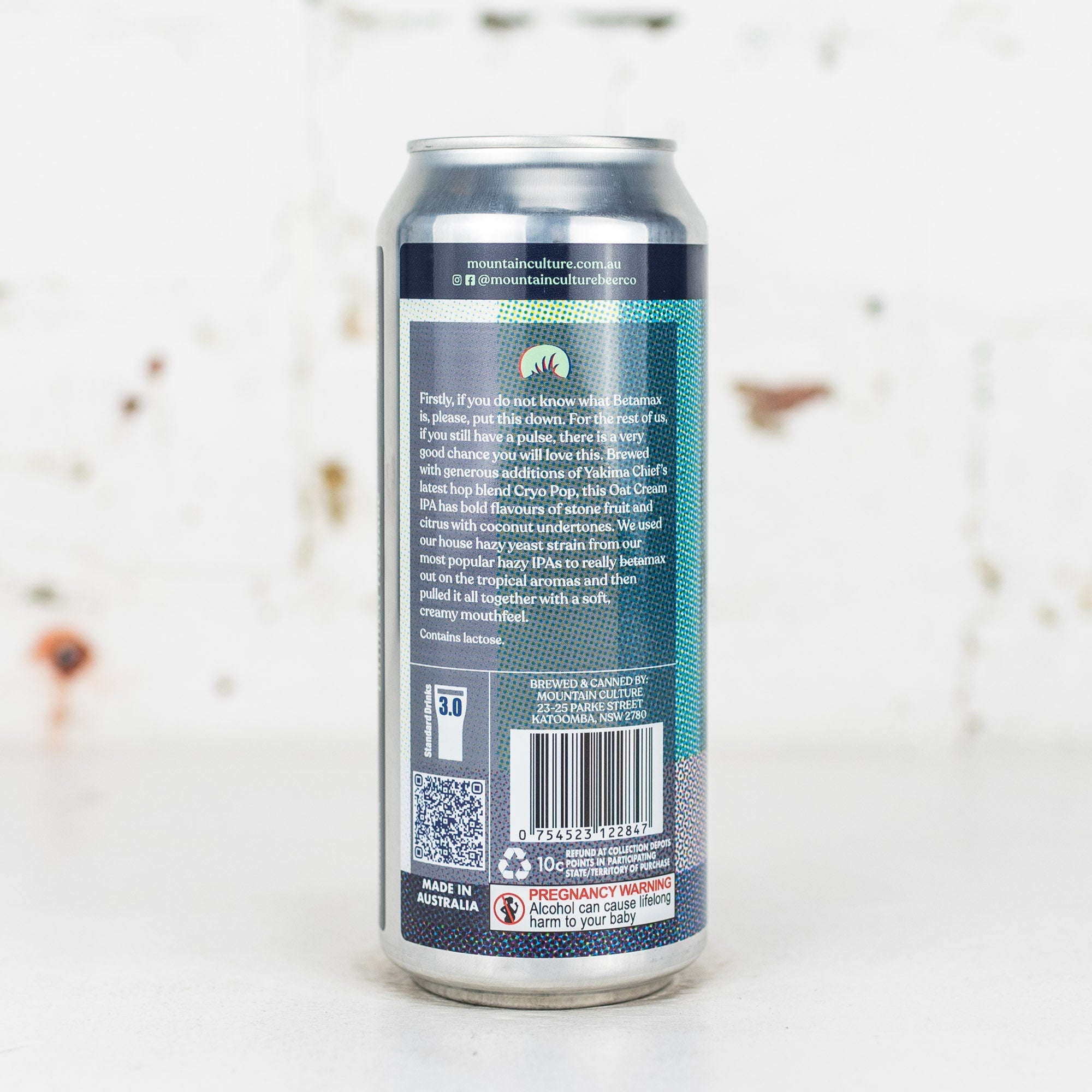 Mountain Culture - Betamax Oat Cream IPA