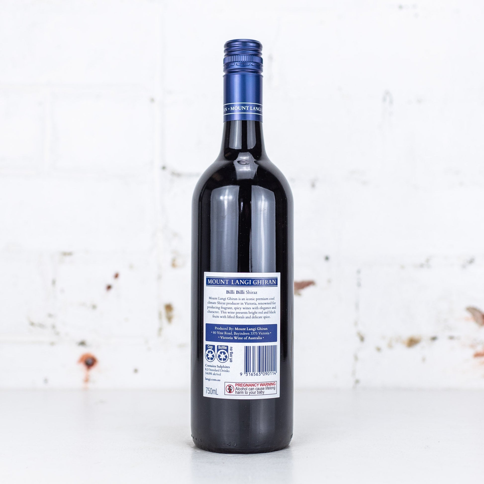 Mount Langi Ghiran - Billi Billi Shiraz 2019 750ml