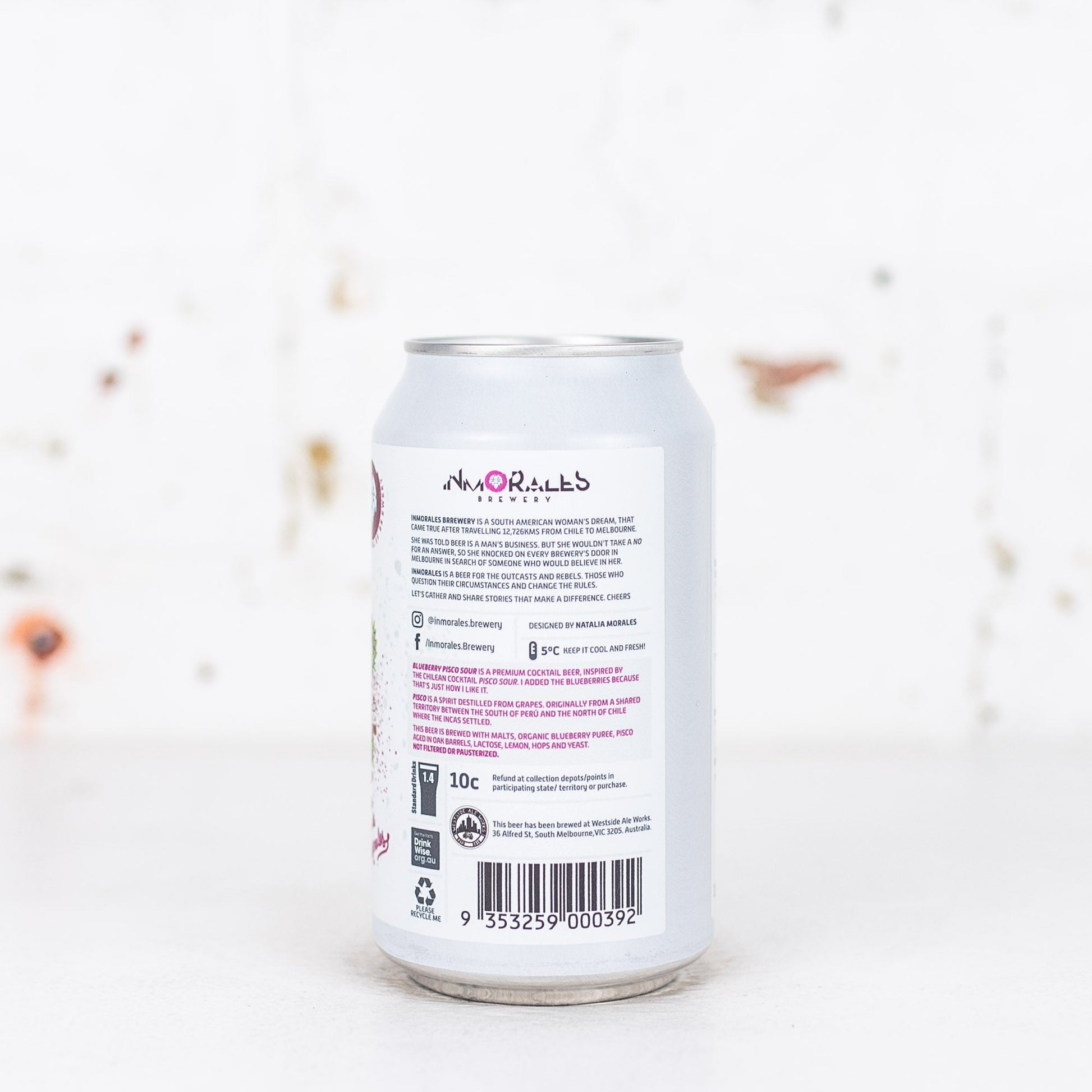Inmorales - Pancho Morales' Tab Blueberry Pisco Sour