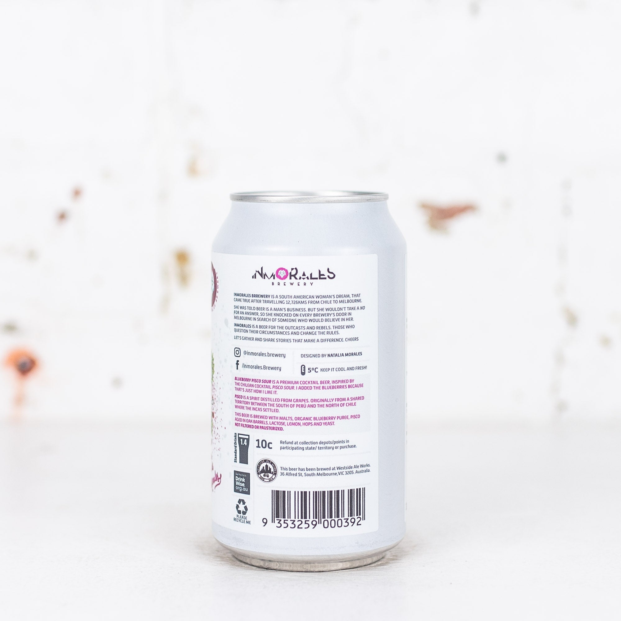 Inmorales - Pancho Morales' Tab Blueberry Pisco Sour