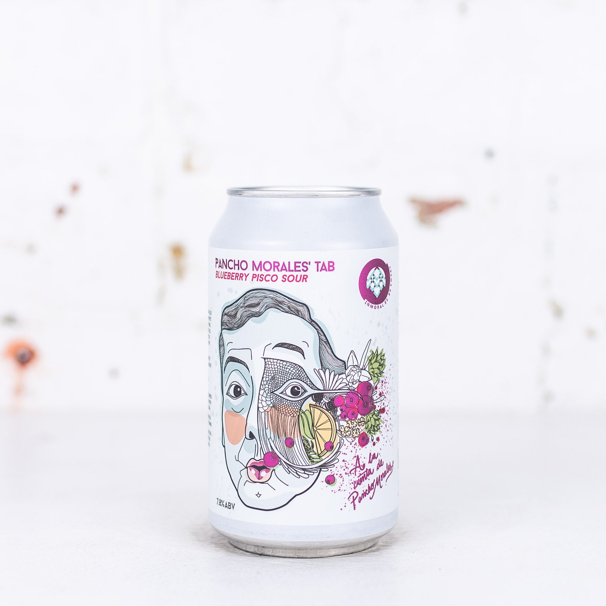 Inmorales - Pancho Morales' Tab Blueberry Pisco Sour