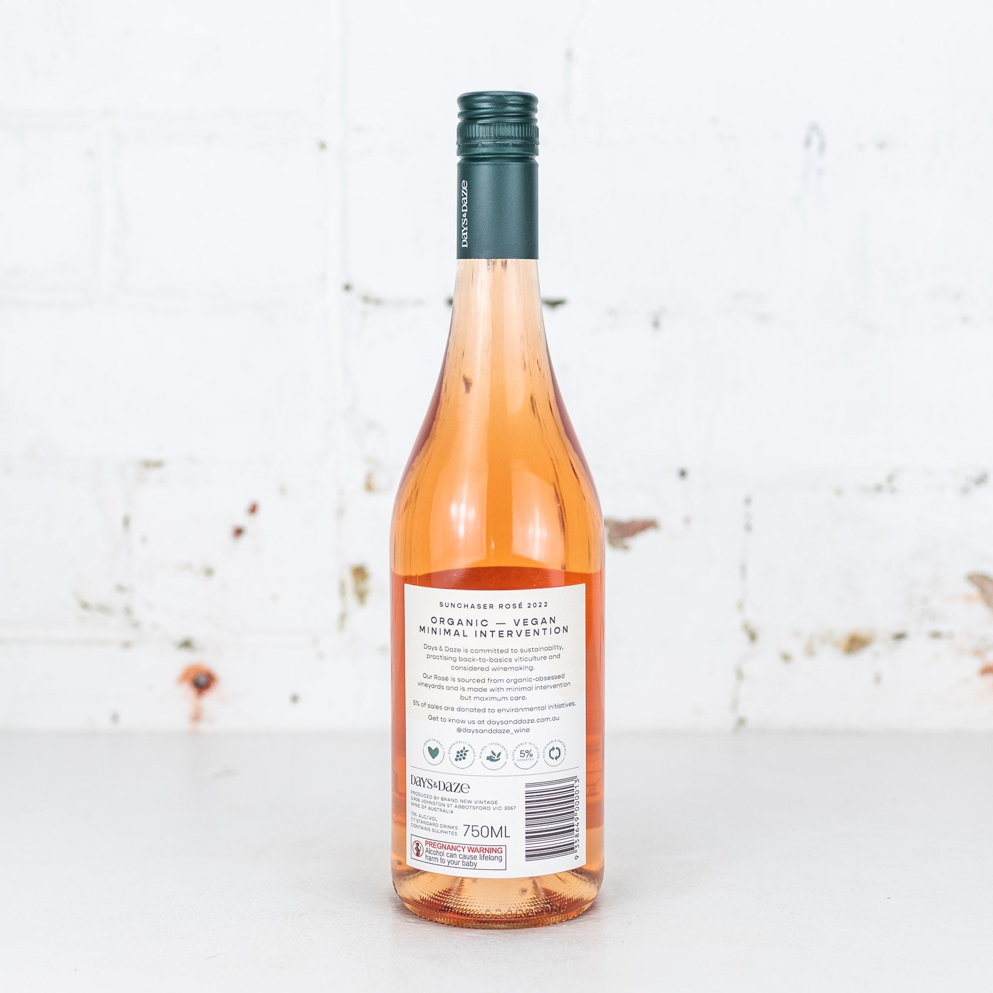 Days & Daze - Sunchaser Organic Rose 750ml