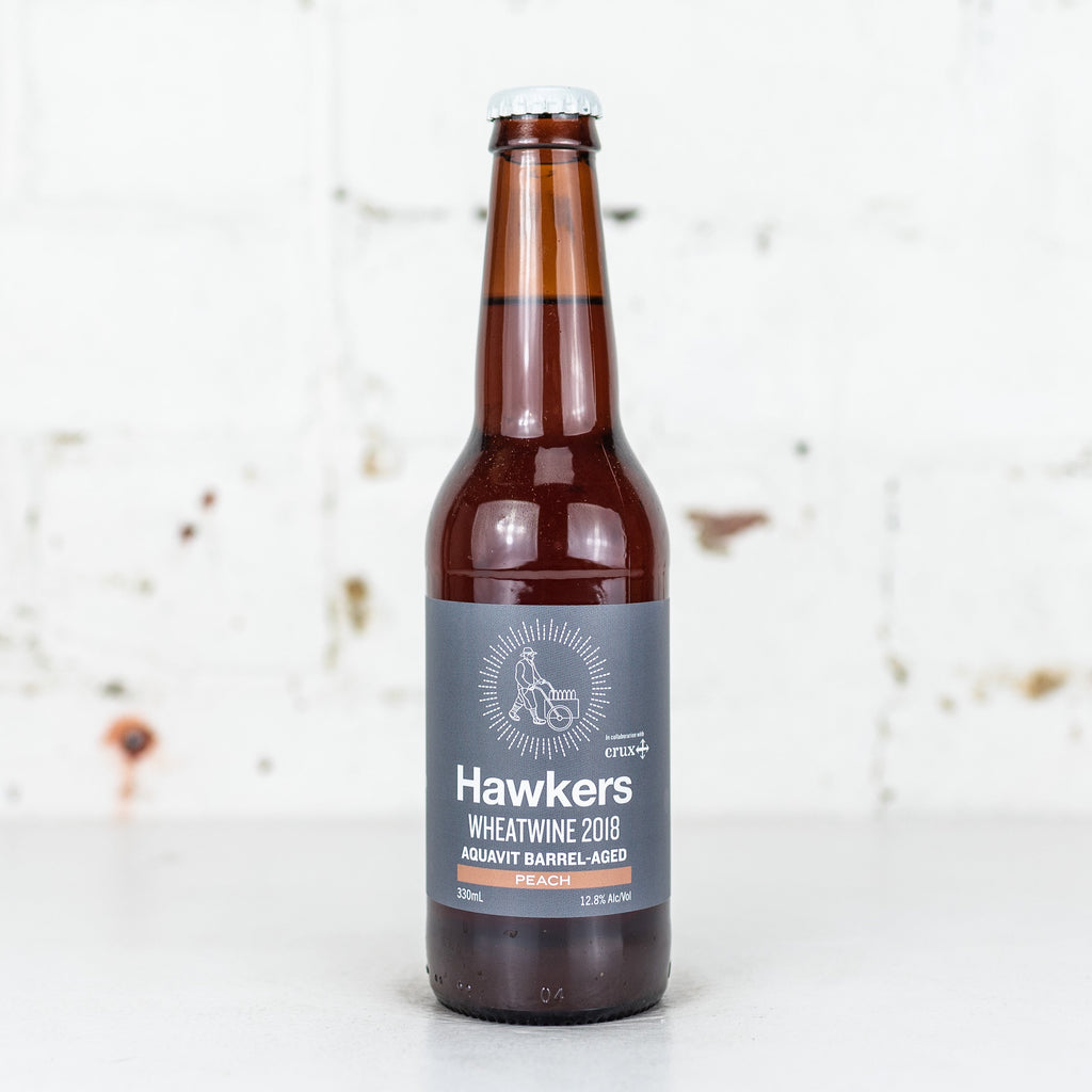 Hawkers - Wheatwine 2018 Aquavit Barrel-Aged with Peach 330ml