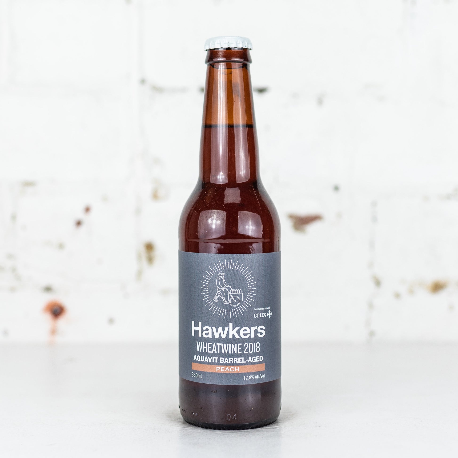 Hawkers - Wheatwine 2018 Aquavit Barrel-Aged with Peach 330ml