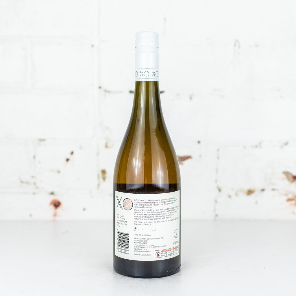 XO Wine Co - 'Games Night' Skin Contact Pinot Gris 750ml