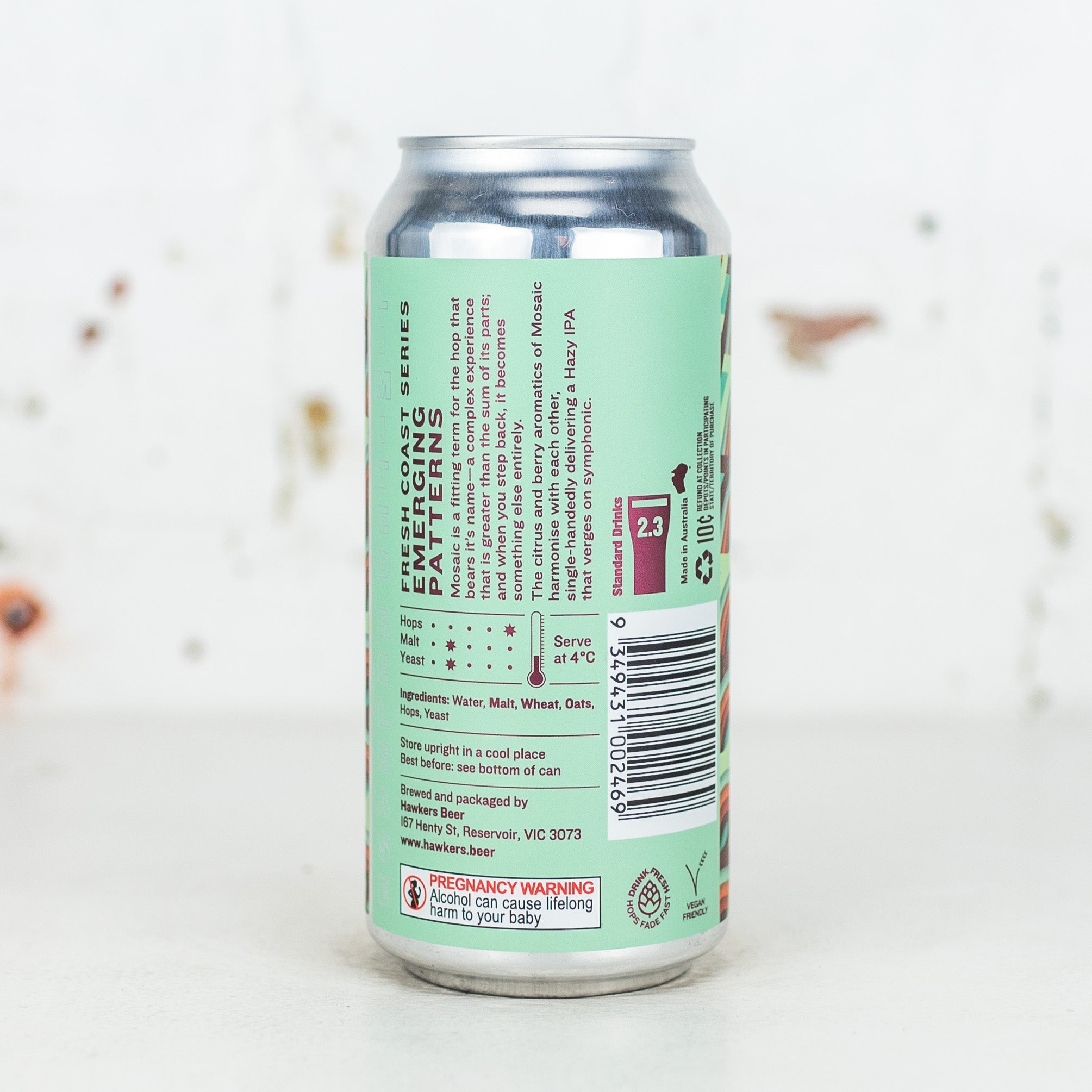 Hawkers - Emerging Patterns Mosaic-Hopped Hazy IPA