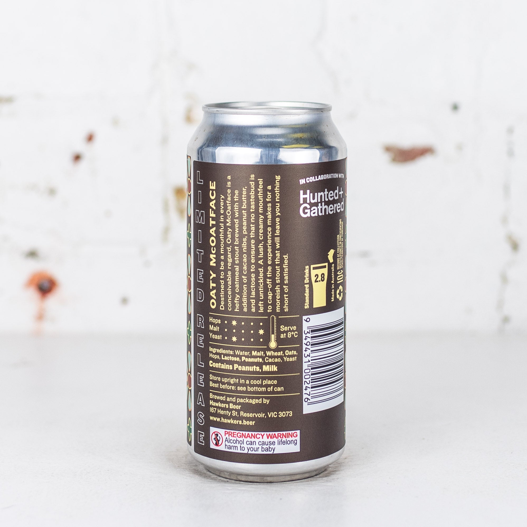 Hawkers - Oaty McOatface Oatmeal Cacao Peanut Milk Stout