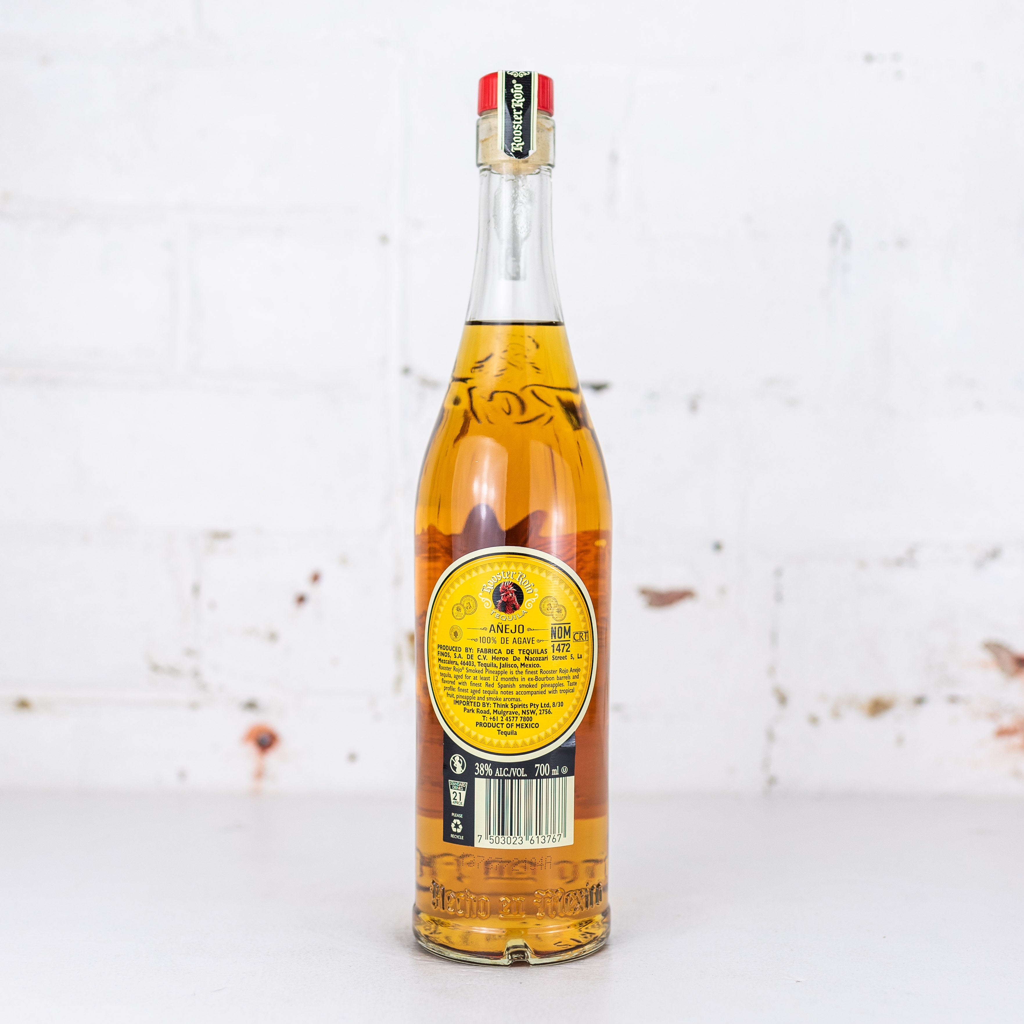 Rooster Rojo - Anejo Smoked Pineapple Tequila 700ml