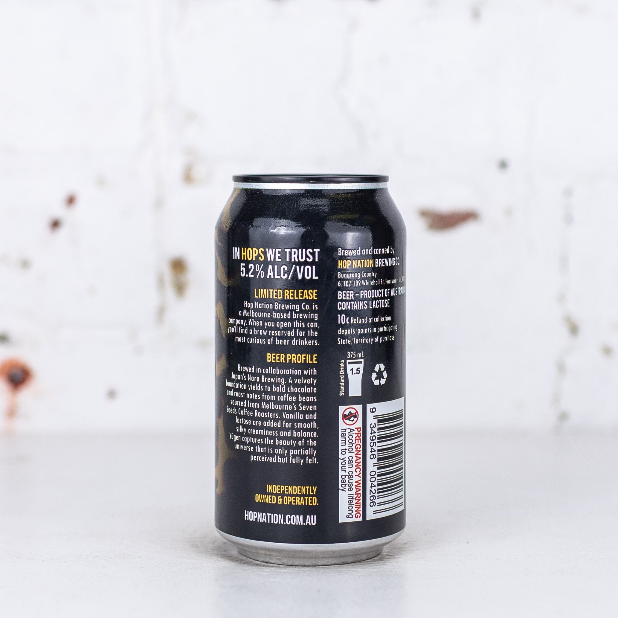 Hop Nation x Nara - 'Yugen' Chocolate Coffee Milk Stout