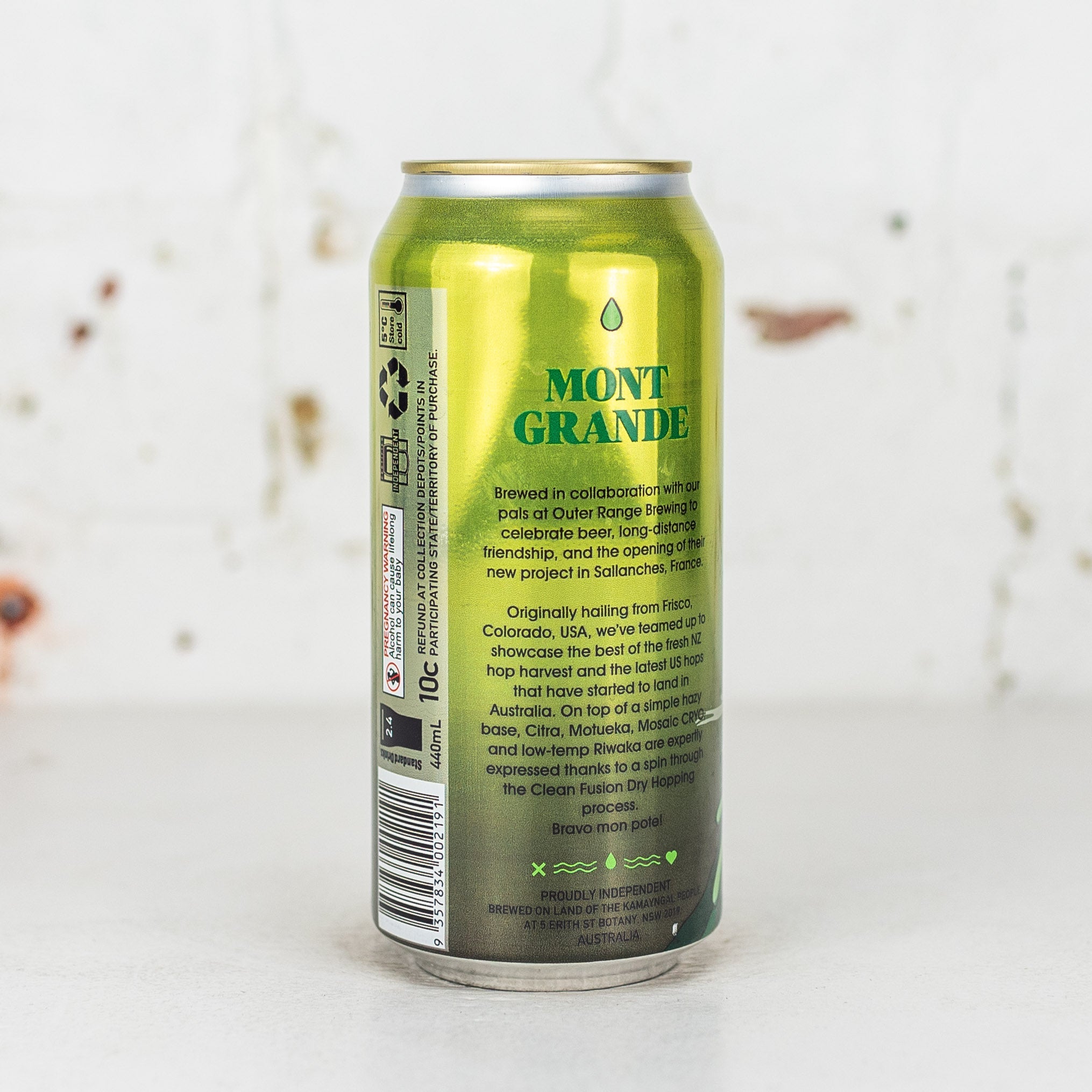 One Drop x Outer Range 'Mont Grande' NZ IPA
