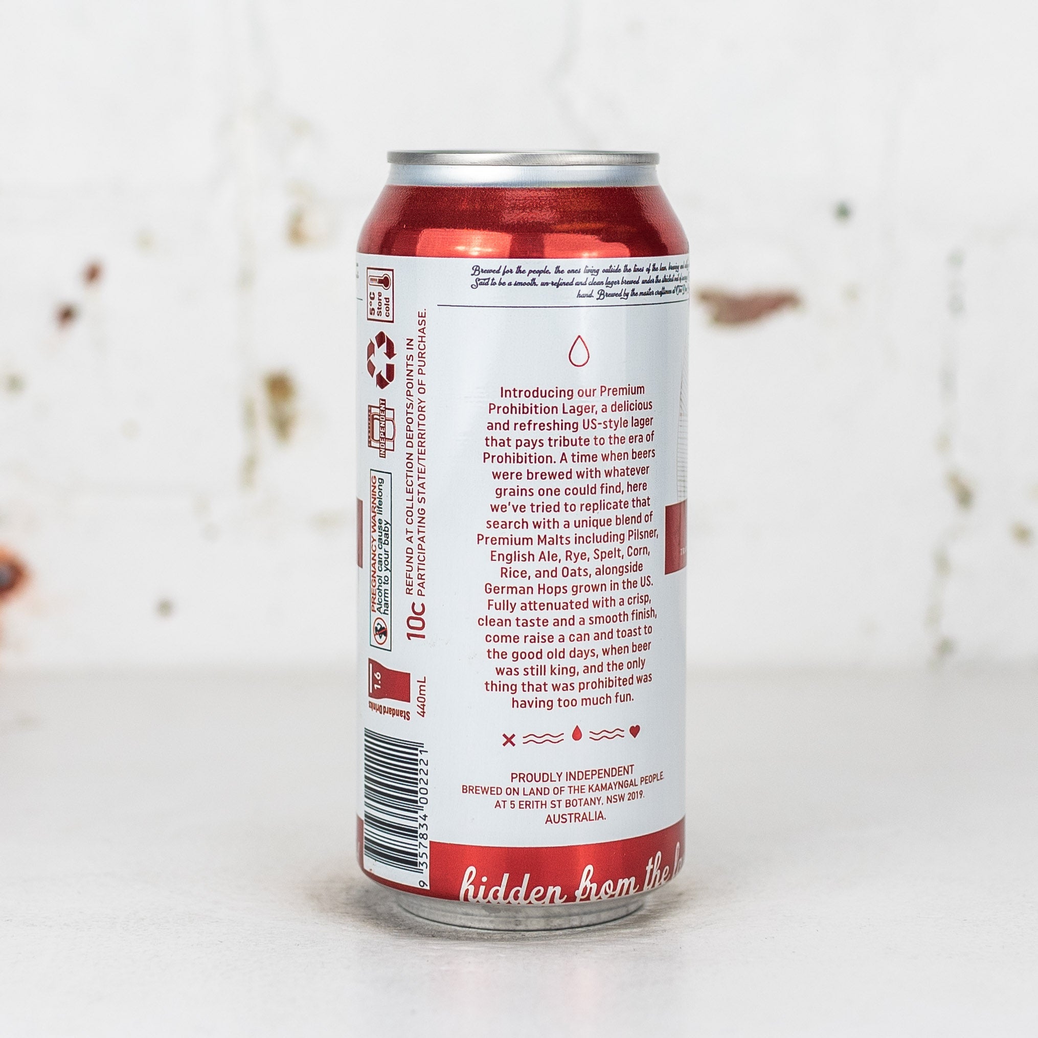 One Drop - Prohibition Lager