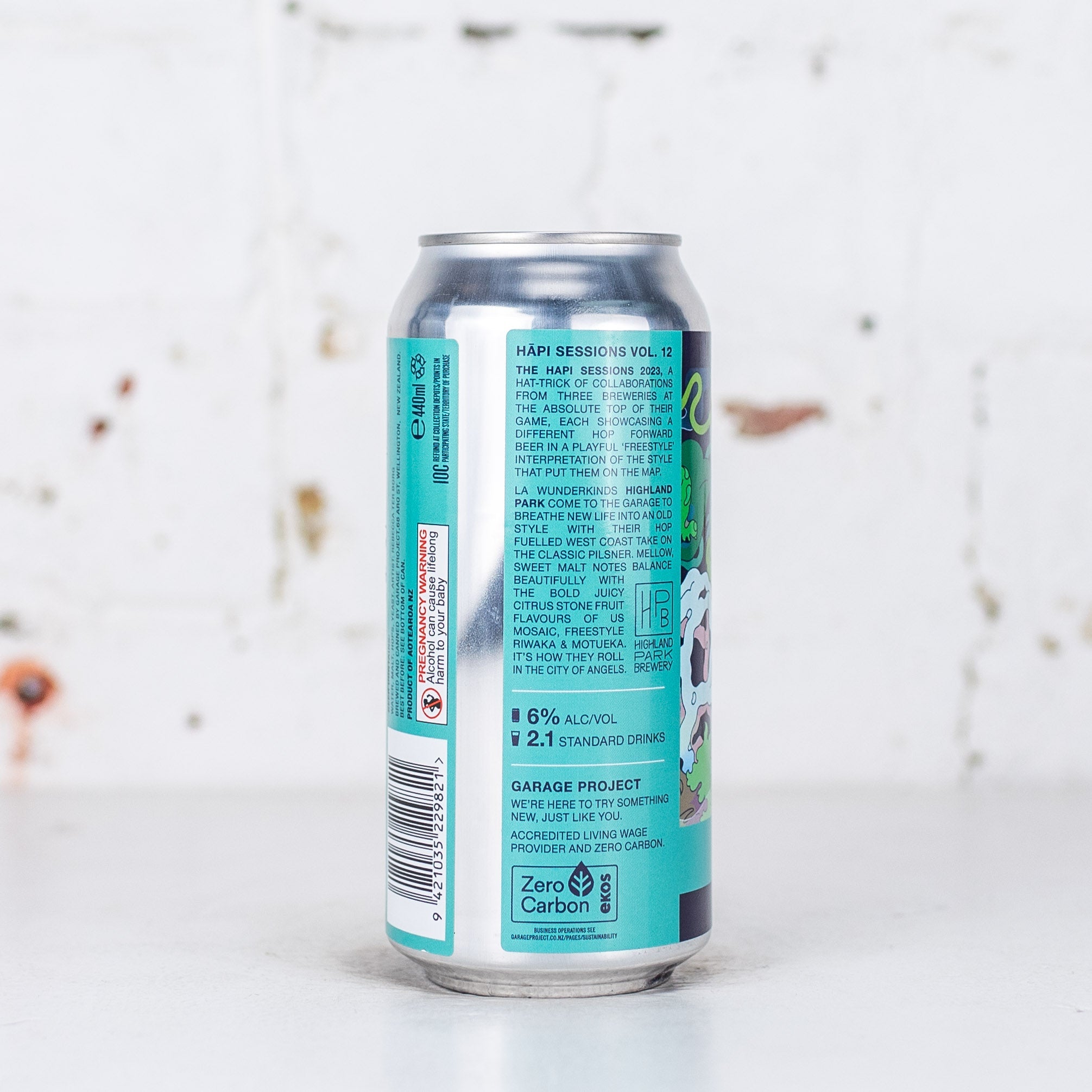 Garage Project x Highland Park 'Hapi Sessions Vol. 12: Immense World' West Coast Pilsner