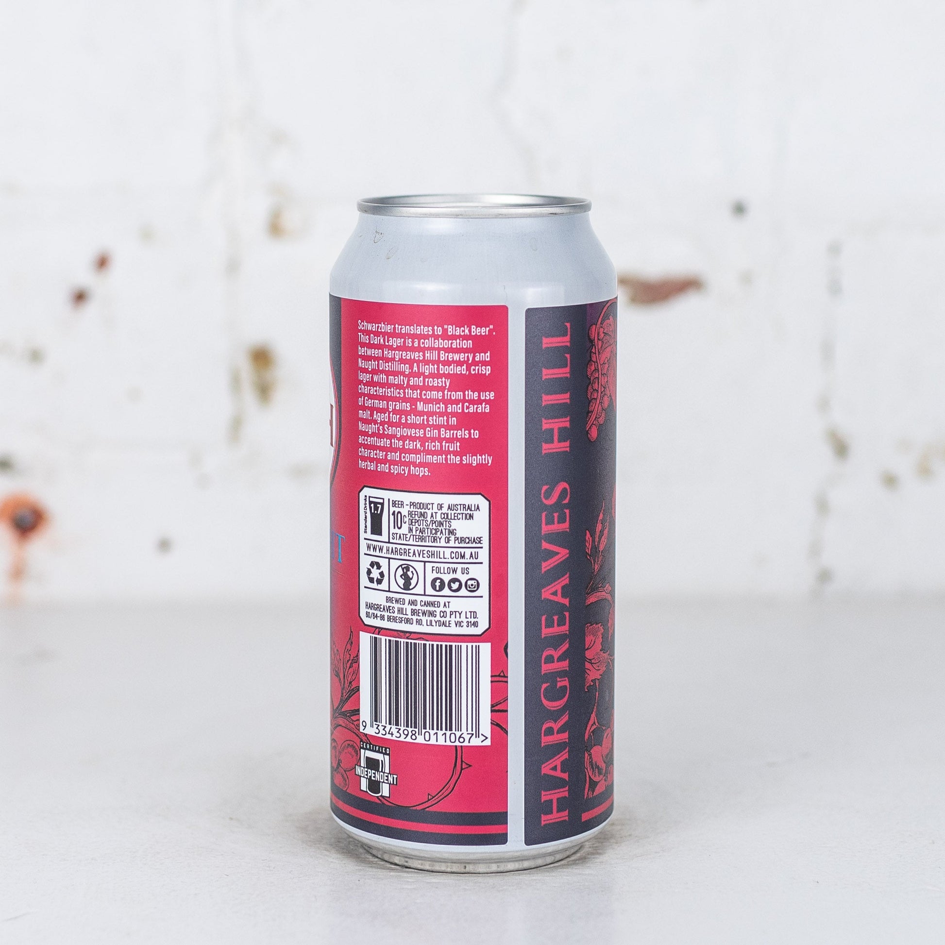 Hargreaves Hill x Naught Distillery 'Naughty' Schwarzbier