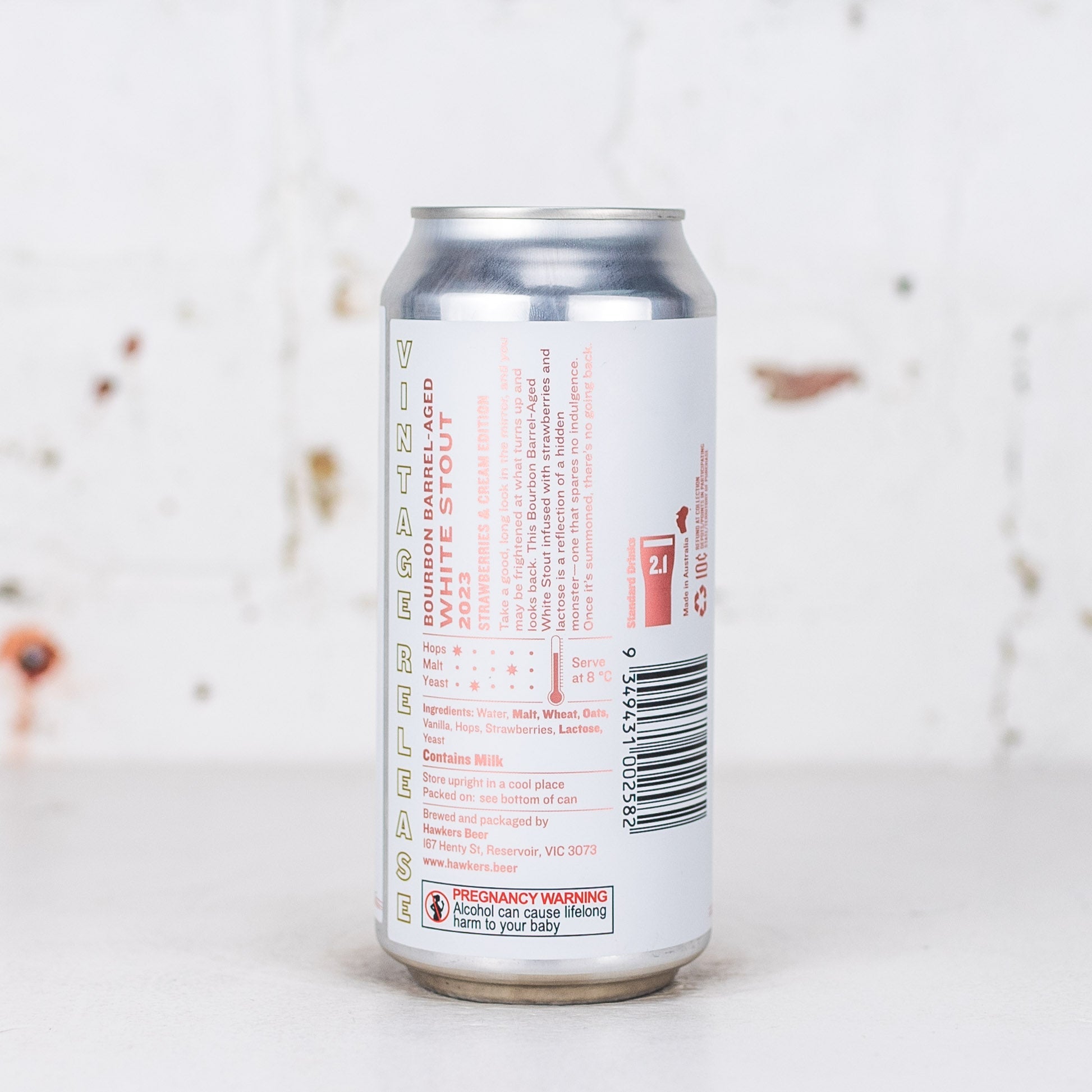 Hawkers - Bourbon Barrel Aged White Stout Strawberry & Cream Edition 2023