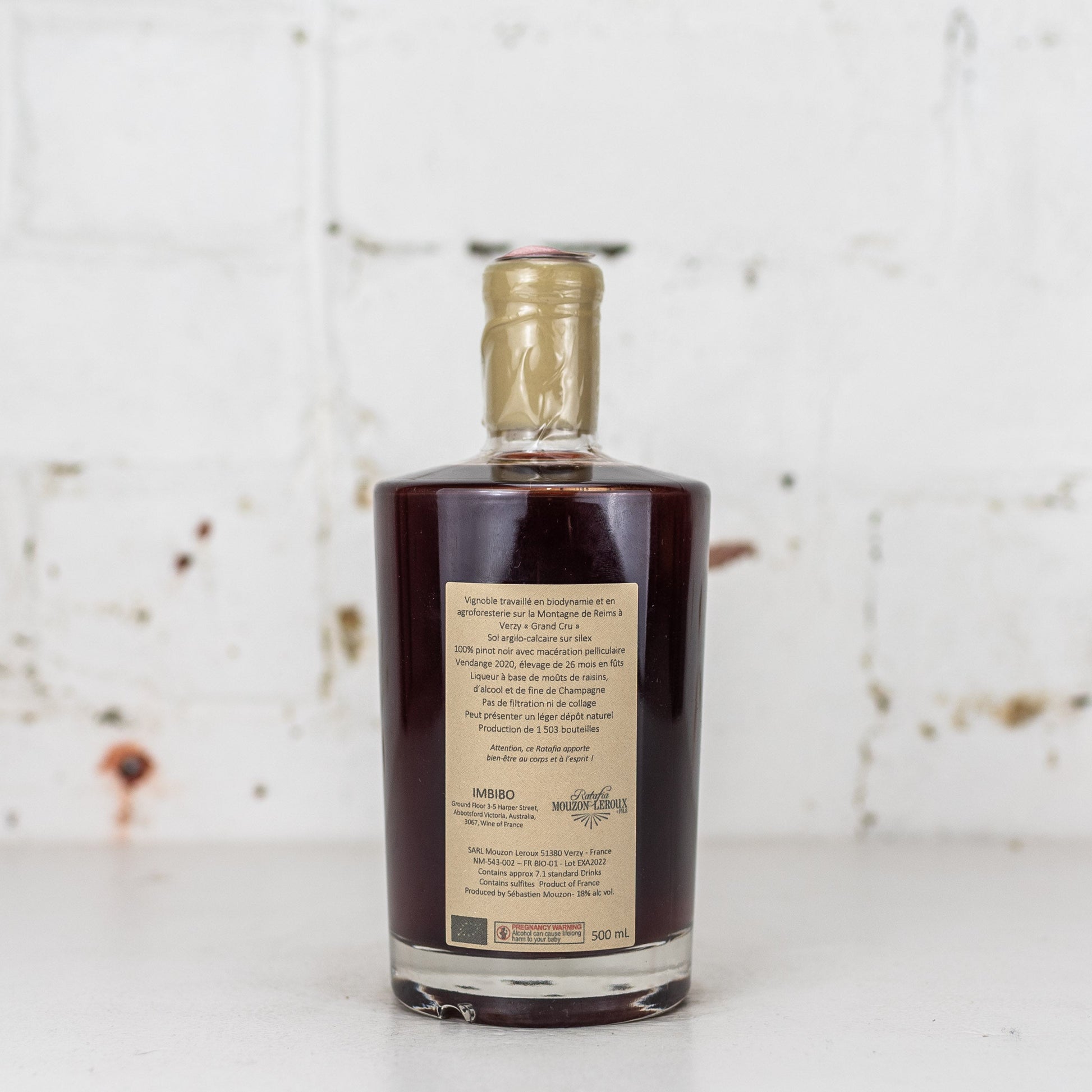 Mouzon Leroux - L’exaltant Ratafia de Saignée 500ml