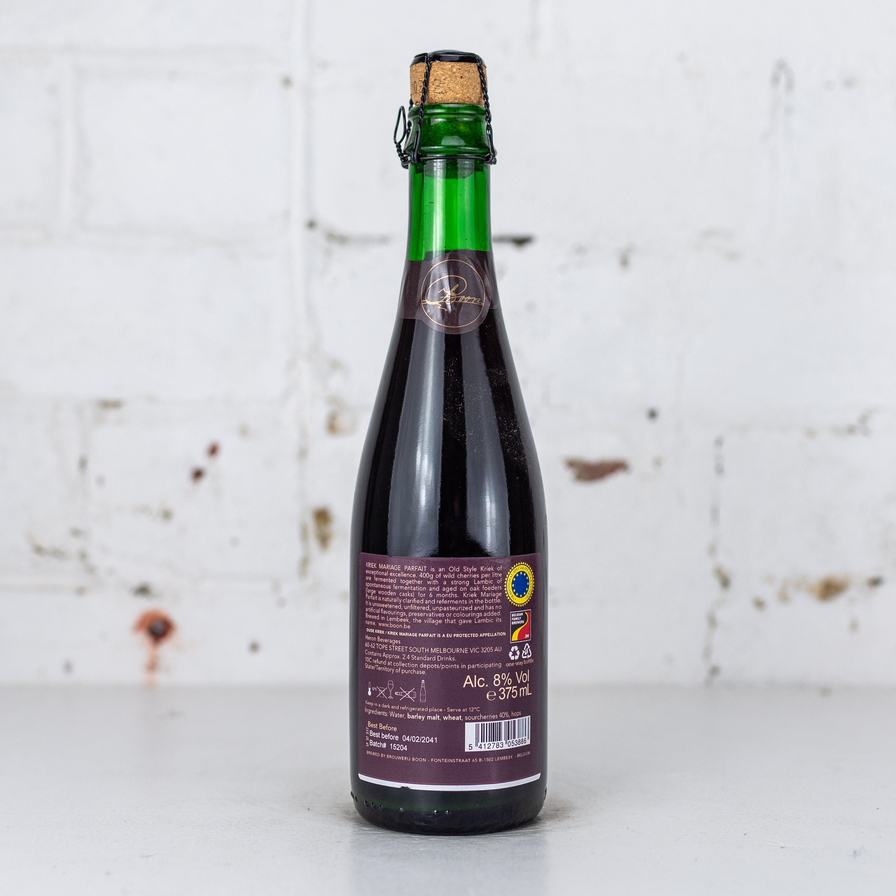 Boon - Kriek Mariage Parfait 2019 375ml