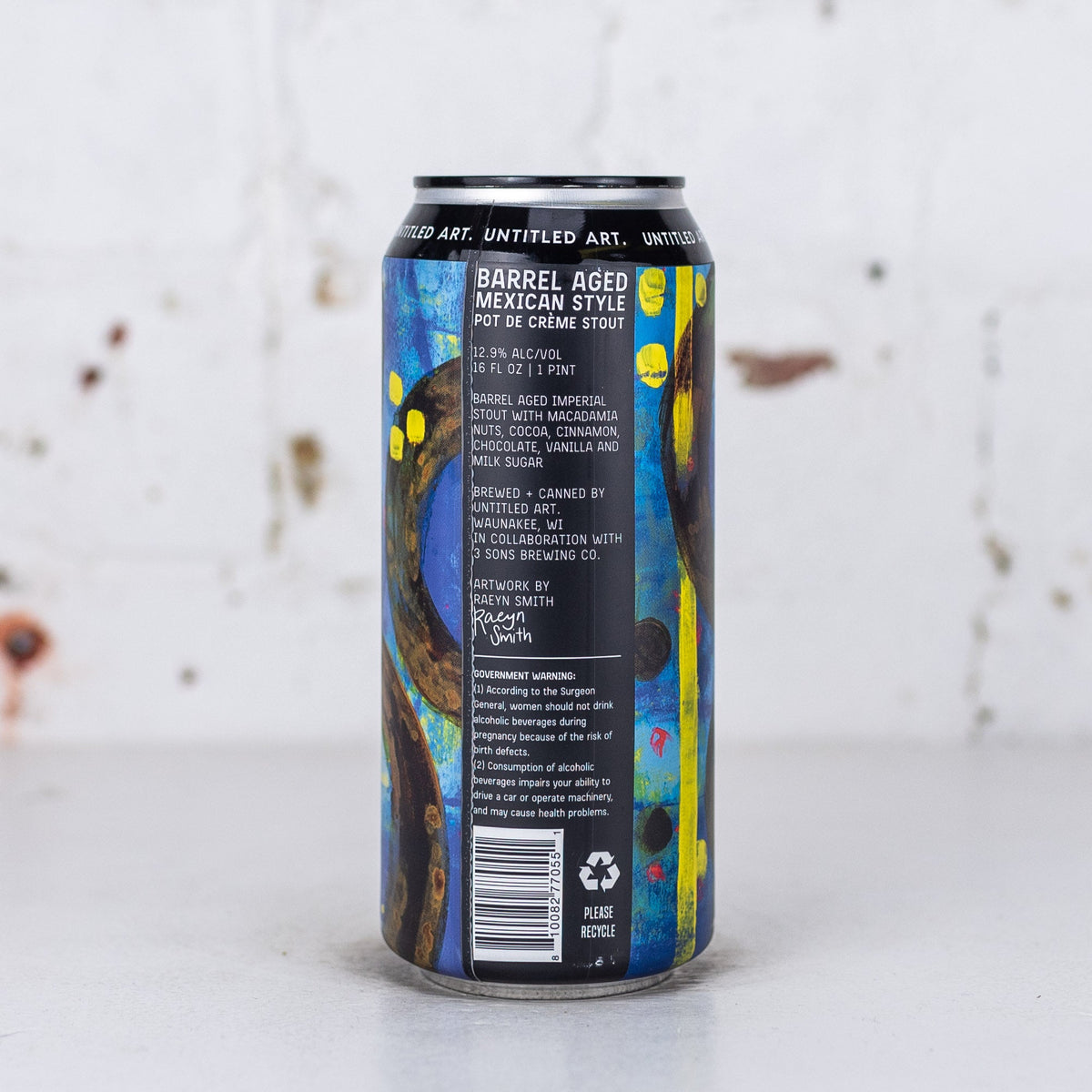 Untitled Art x 3 Sons Barrel Aged Mexican Pot de Creme Stout