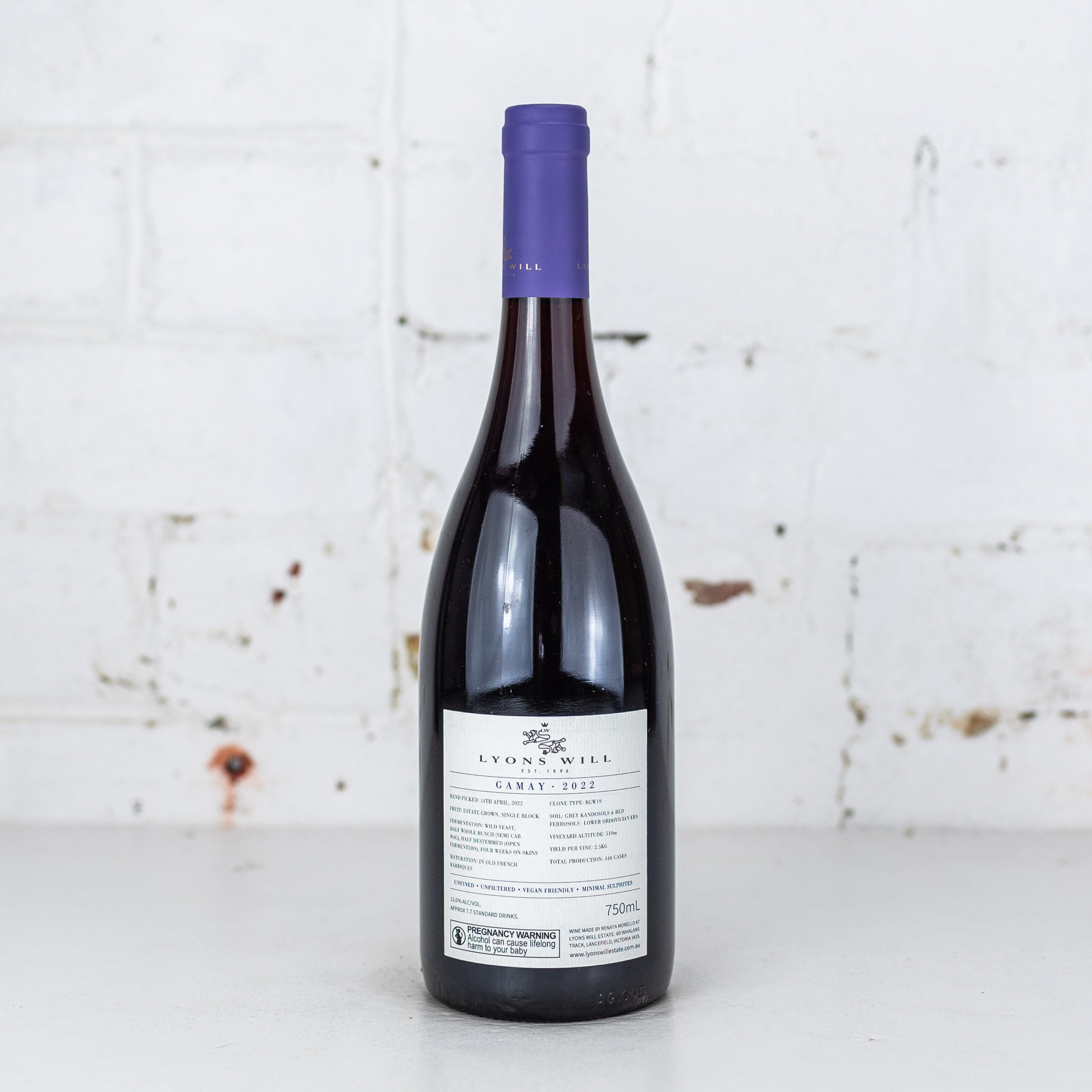Lyons Will Estate - Gamay 2022 750ml