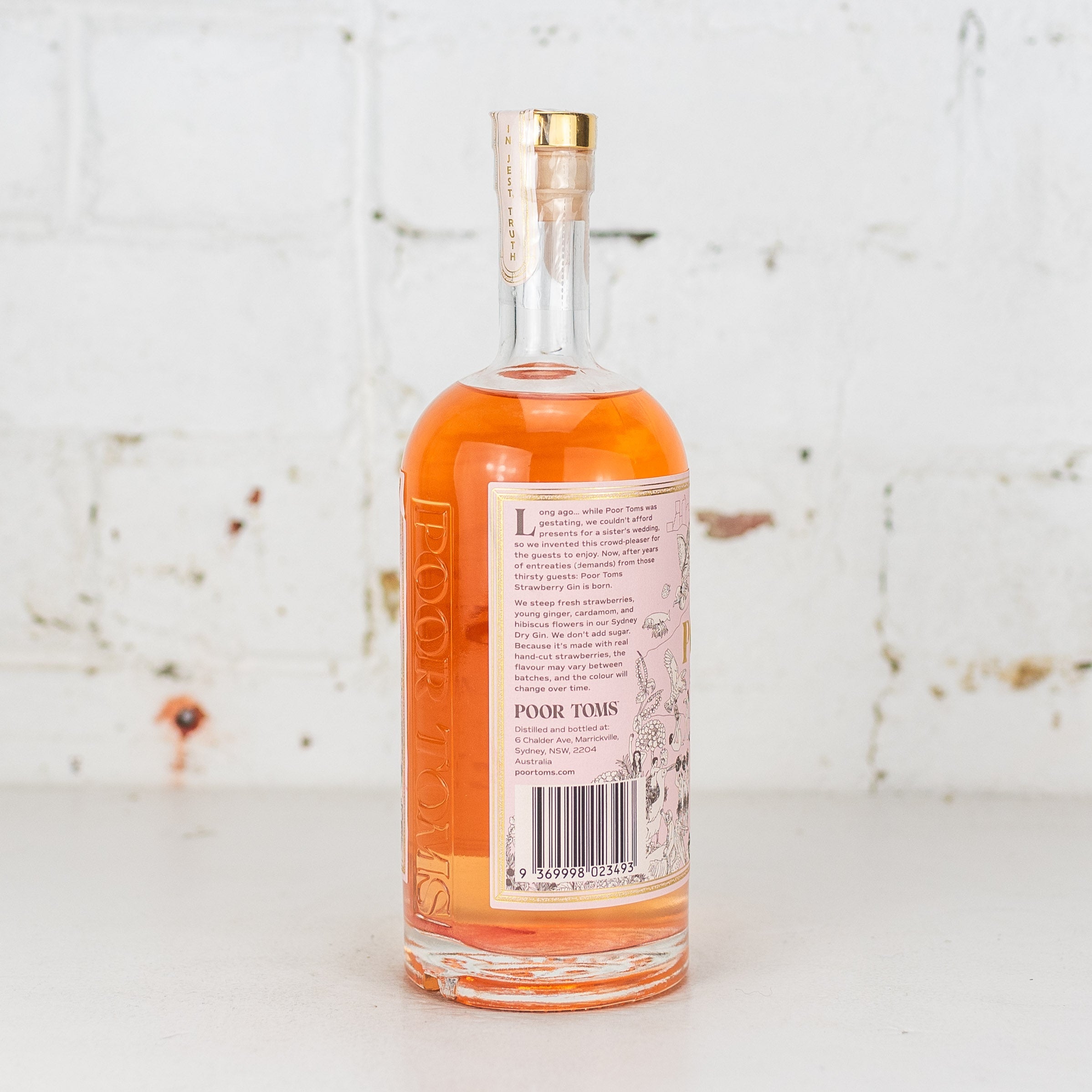 Poor Toms - Strawberry Gin 700ml