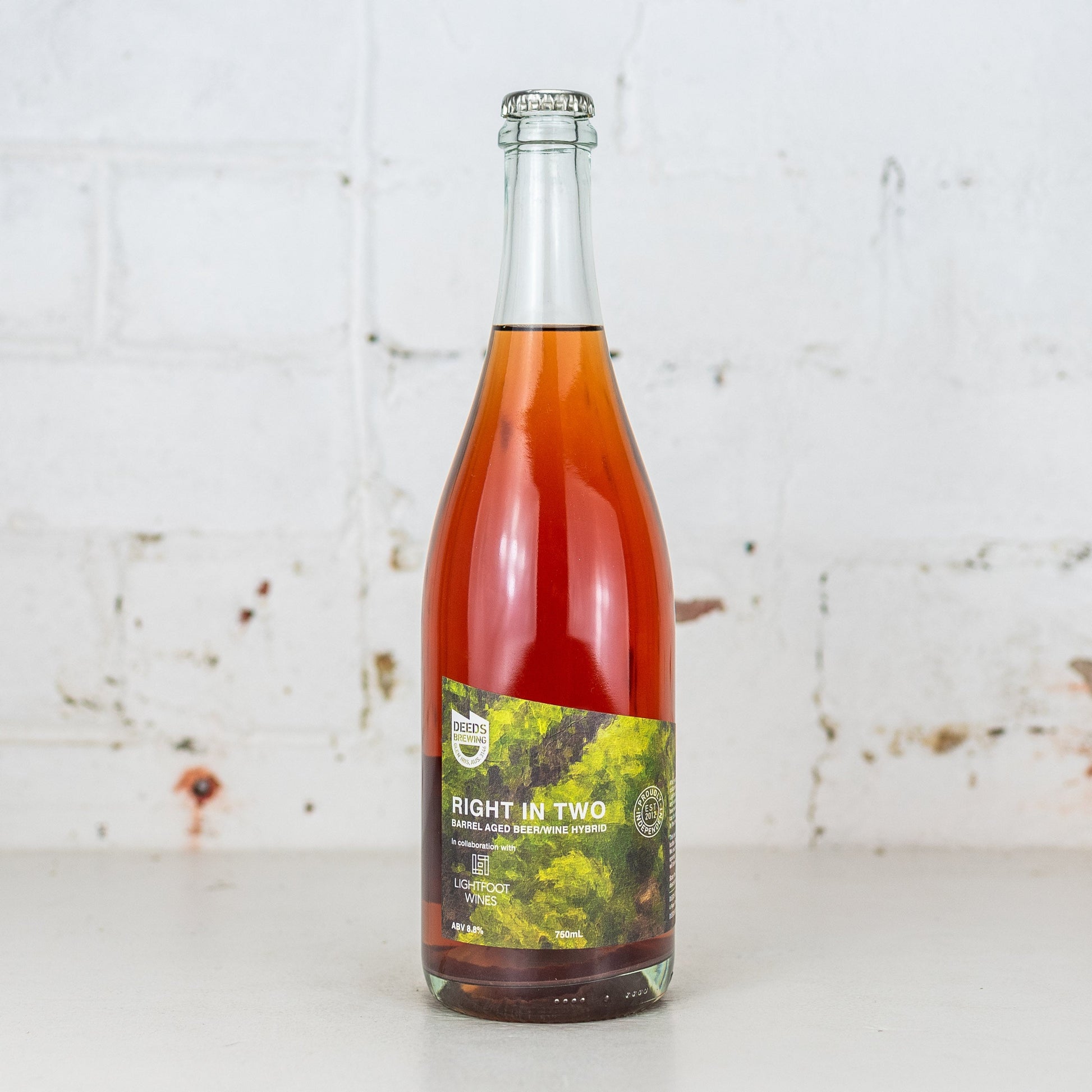 Deeds x Lightfoot & Sons 'Right in Two' Barrel Aged Beer Wine Hybrid 750ml