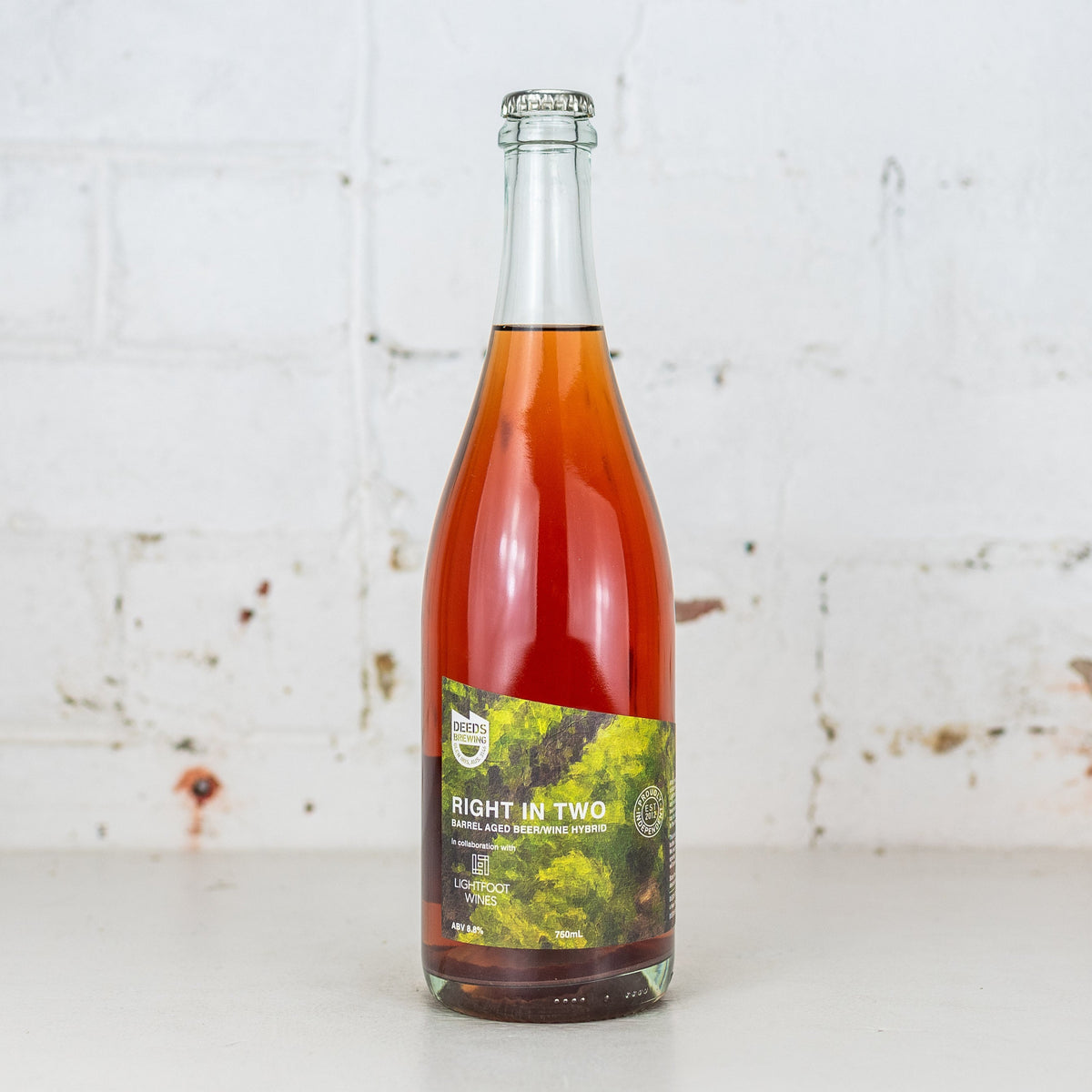 Deeds x Lightfoot & Sons 'Right in Two' Barrel Aged Beer Wine Hybrid 750ml