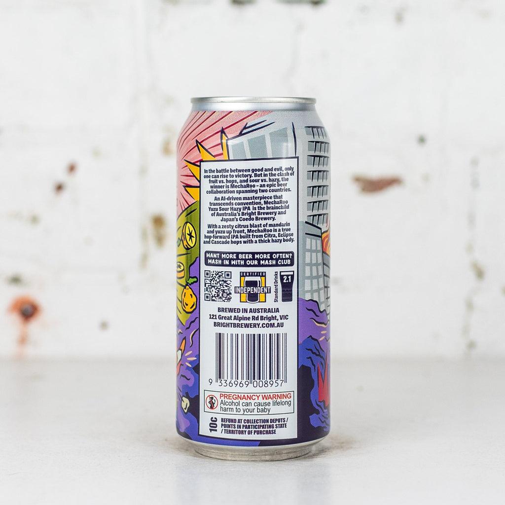 Bright x Coedo 'Mecharoo' Yuzu Sour Hazy IPA