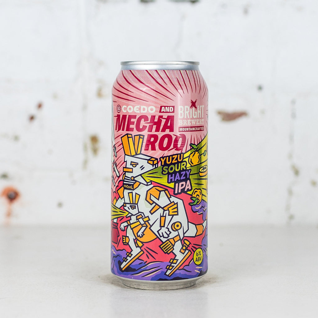 Bright x Coedo 'Mecharoo' Yuzu Sour Hazy IPA