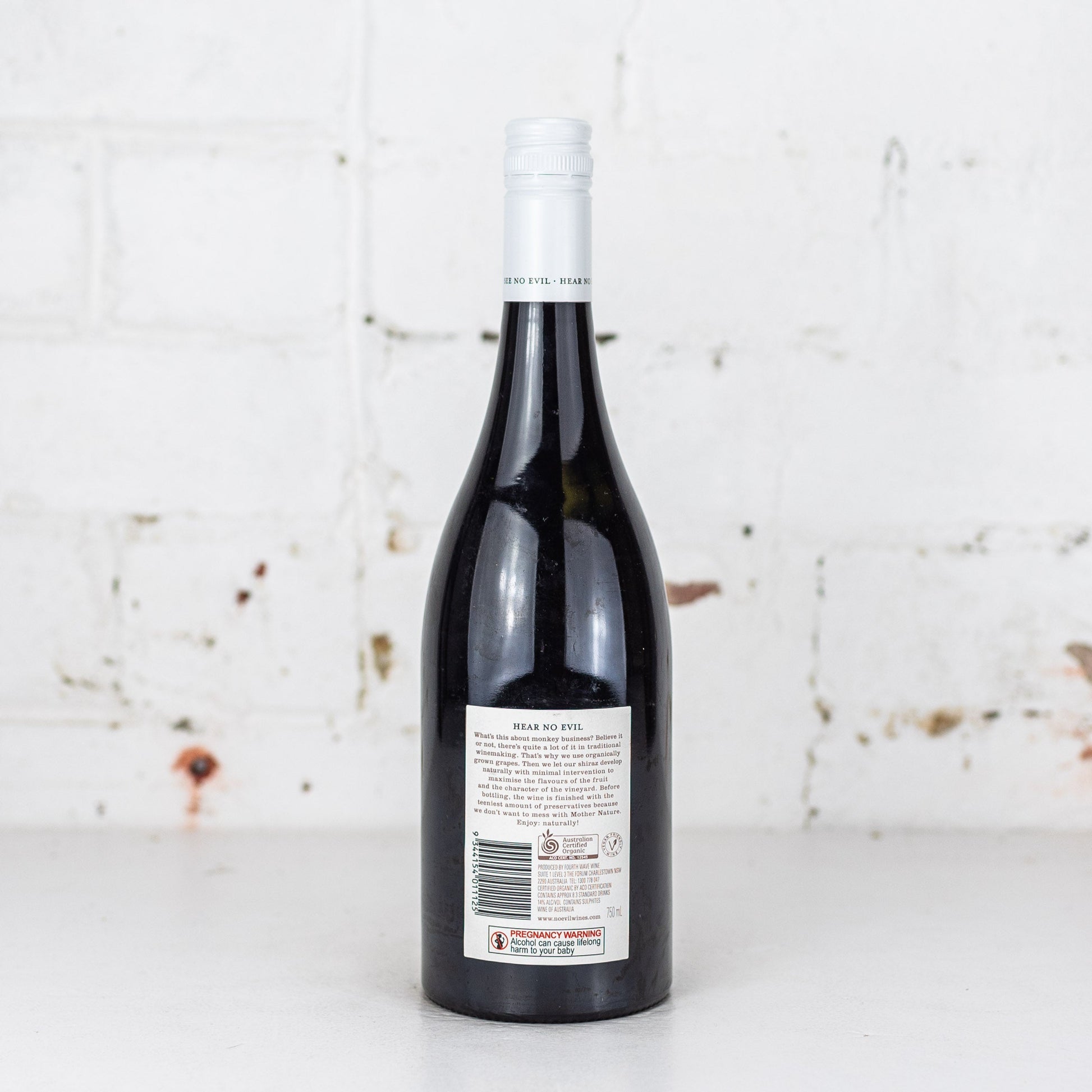 Hear No Evil - Organic Shiraz 750ml