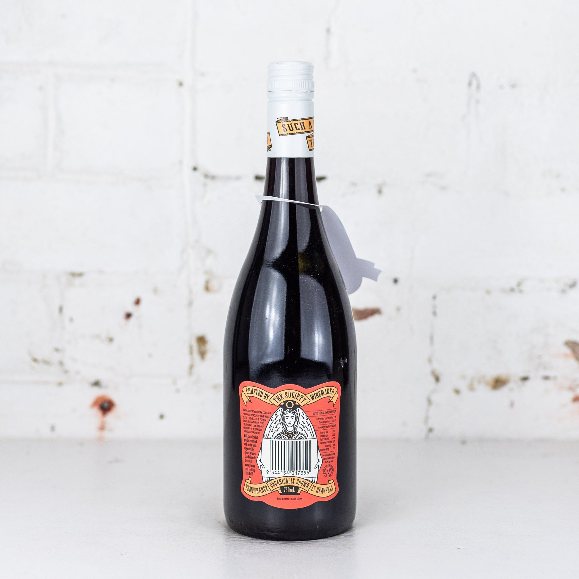 Sobriety Society - Zero Alcohol Shiraz Tempranillo NV 750ml