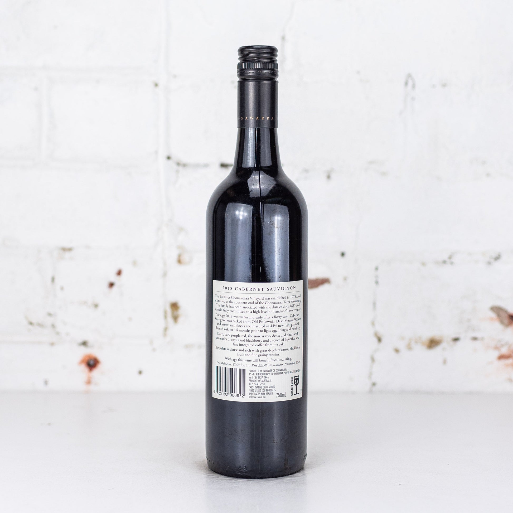 Balnaves - Cabernet Sauvignon 2018 750ml