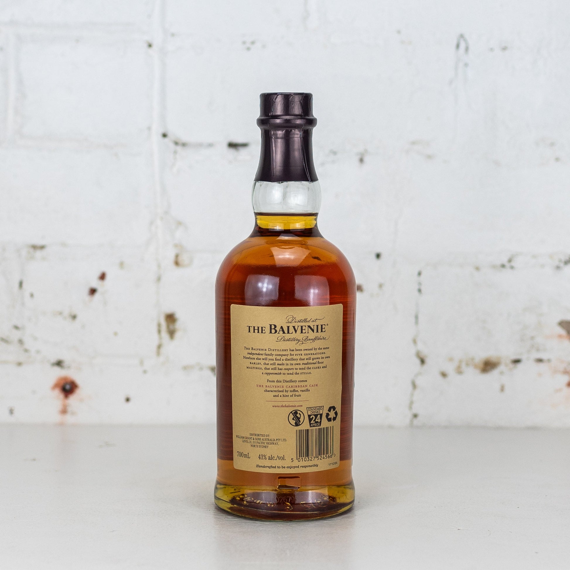 The Balvenie - Caribbean Cask 14YO Single Malt Scotch Whisky 700ml