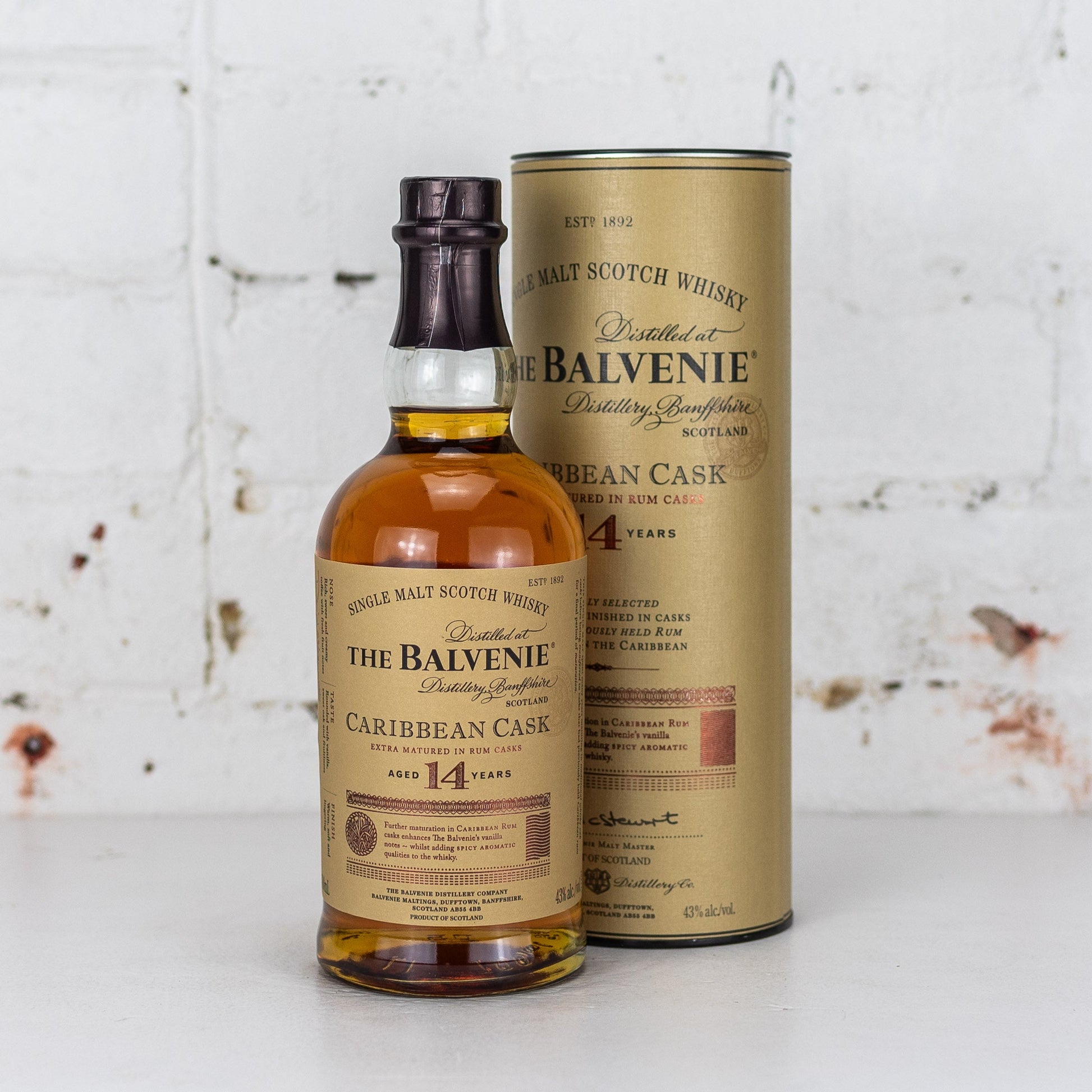 The Balvenie - Caribbean Cask 14YO Single Malt Scotch Whisky 700ml