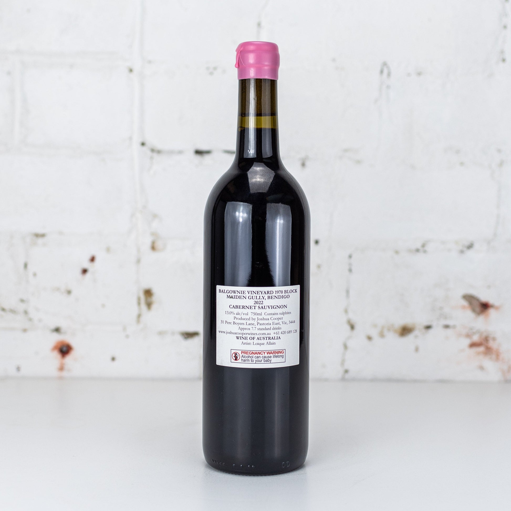 Joshua Cooper - Balgownie Vineyard 1970s Block Cabernet Sauvignon 2022 750ml