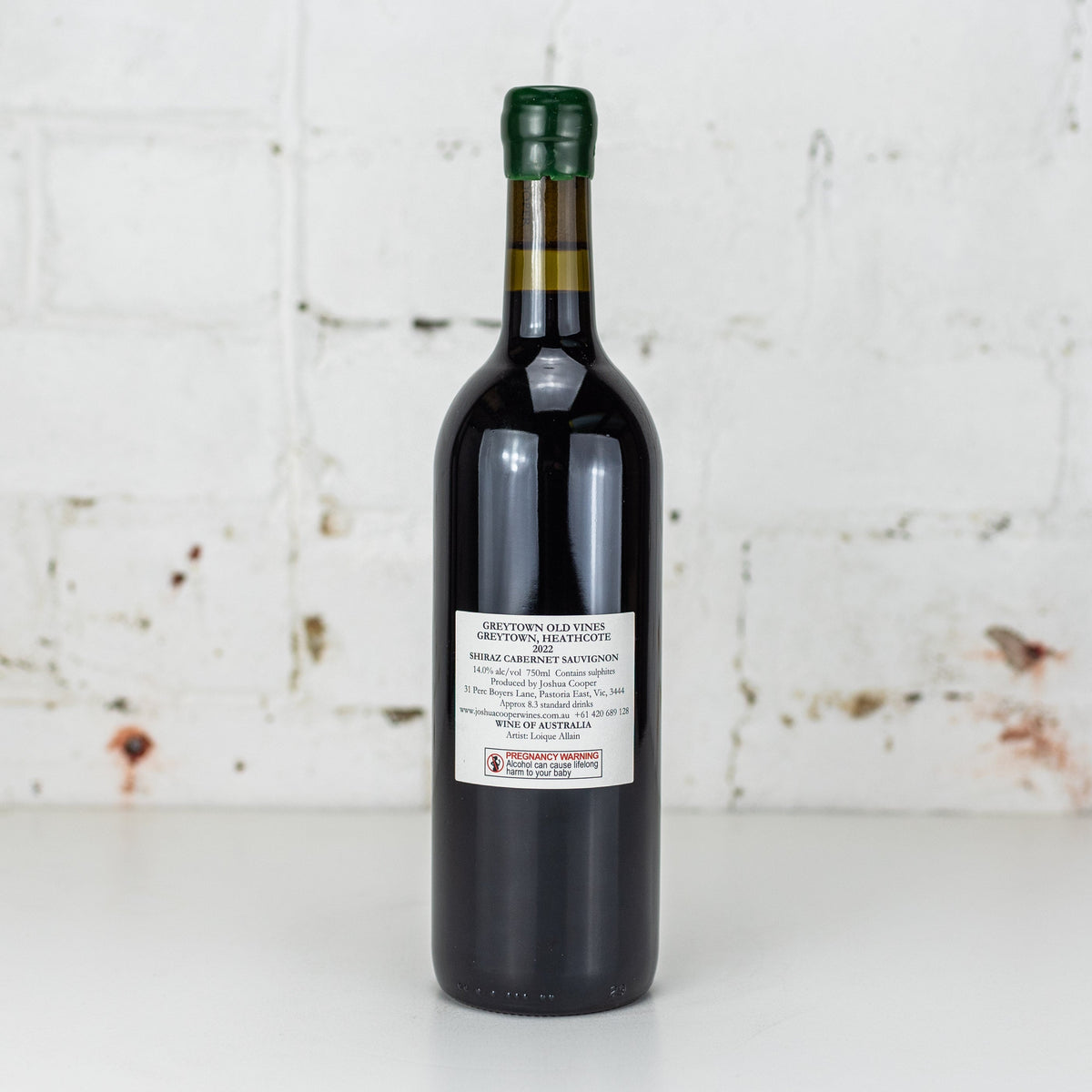 Joshua Cooper - Greytown Old Vine Shiraz Cabernet Sauvignon 2022 750ml