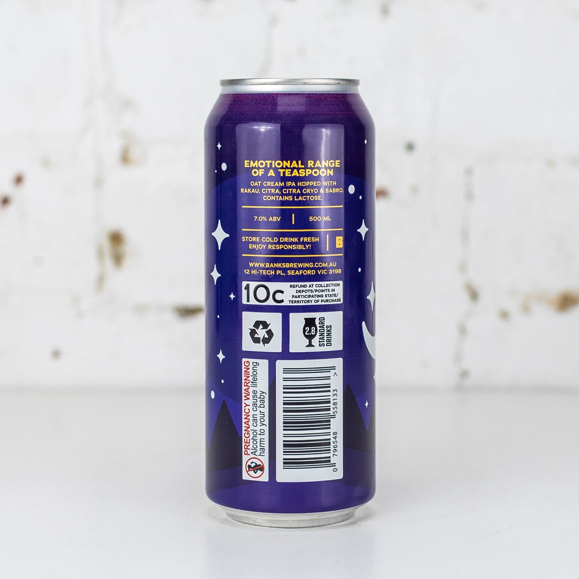 Banks - Emotional Range of a Teaspoon Oat Cream IPA