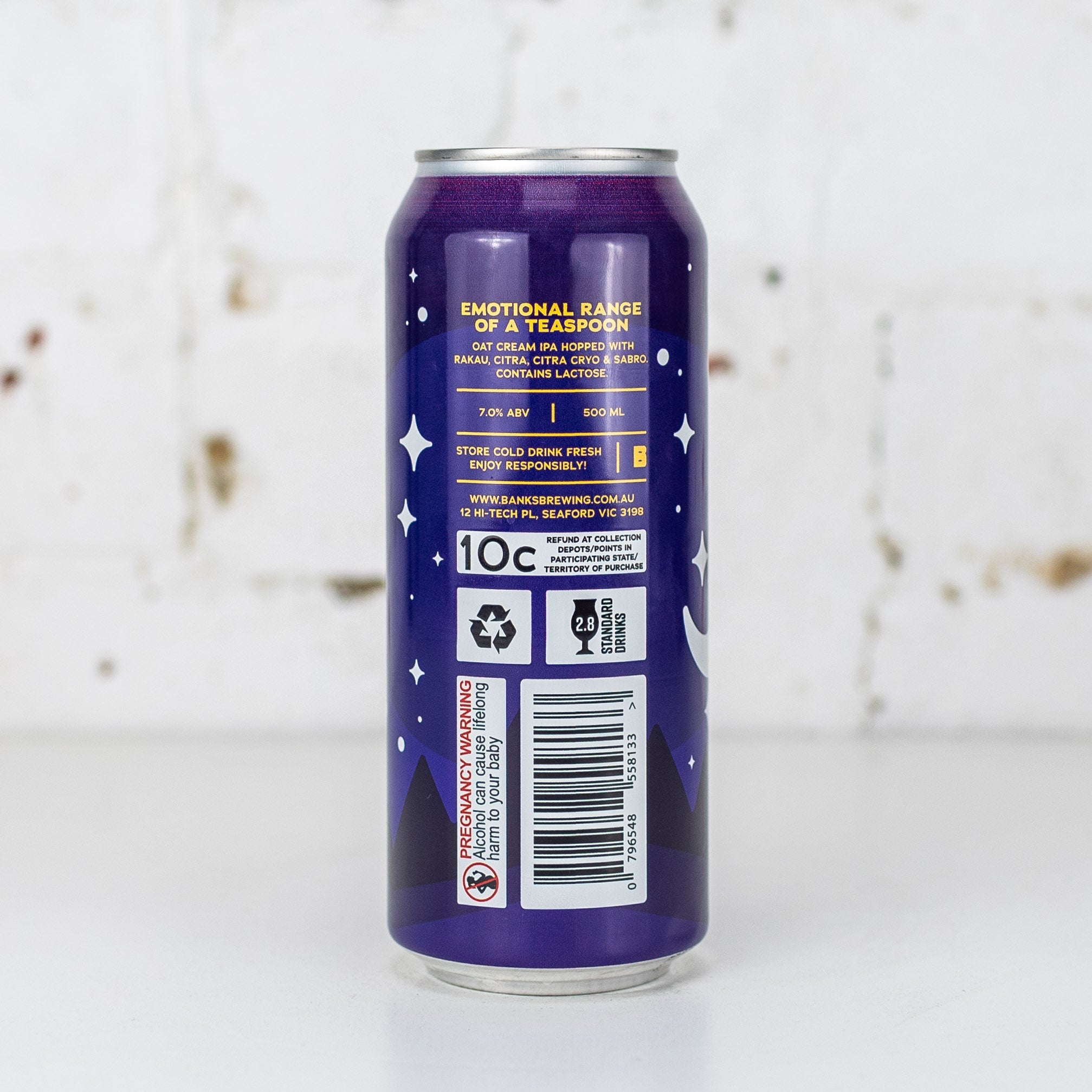 Banks - Emotional Range of a Teaspoon Oat Cream IPA