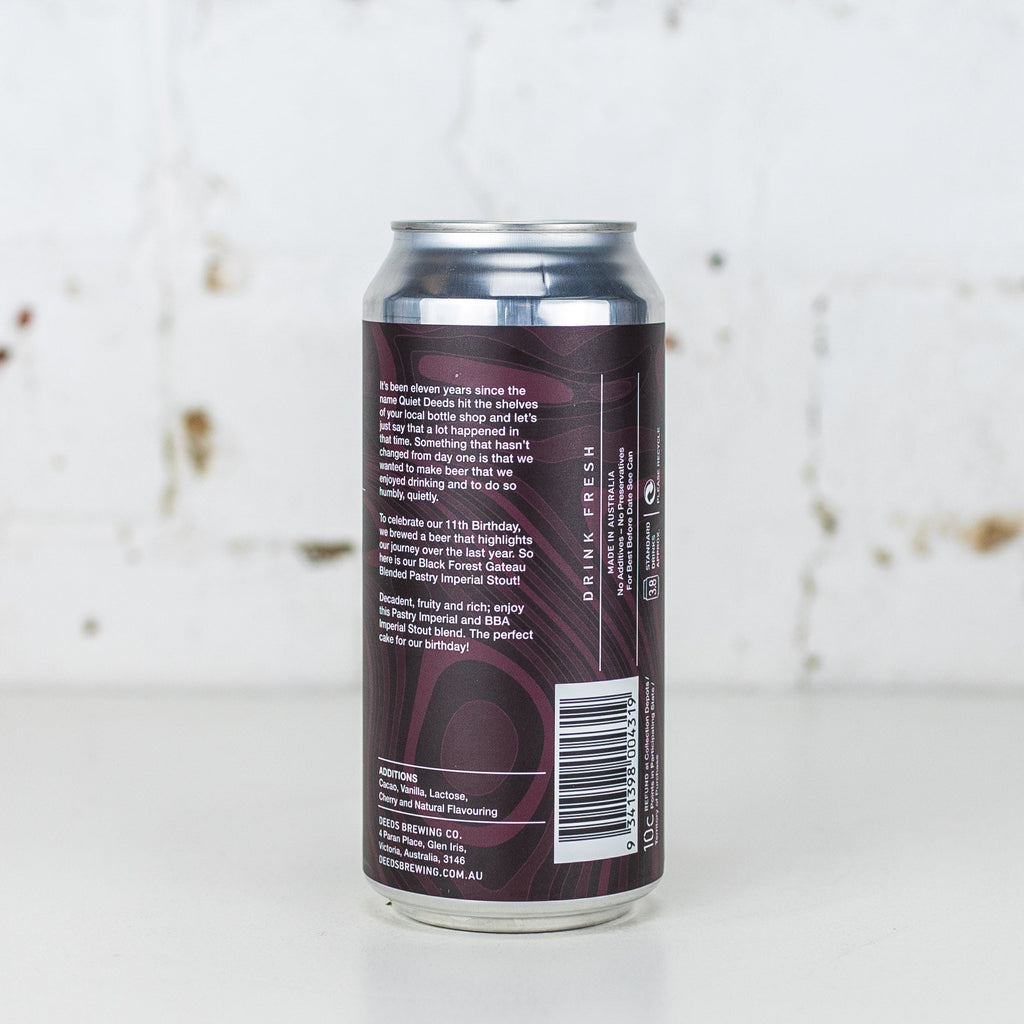 Deeds - A Quiet Deed Black Forest Pastry Stout