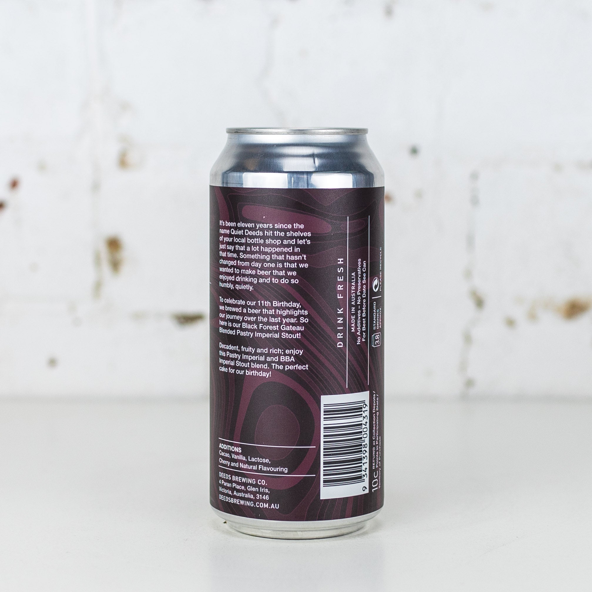 Deeds - A Quiet Deed Black Forest Pastry Stout